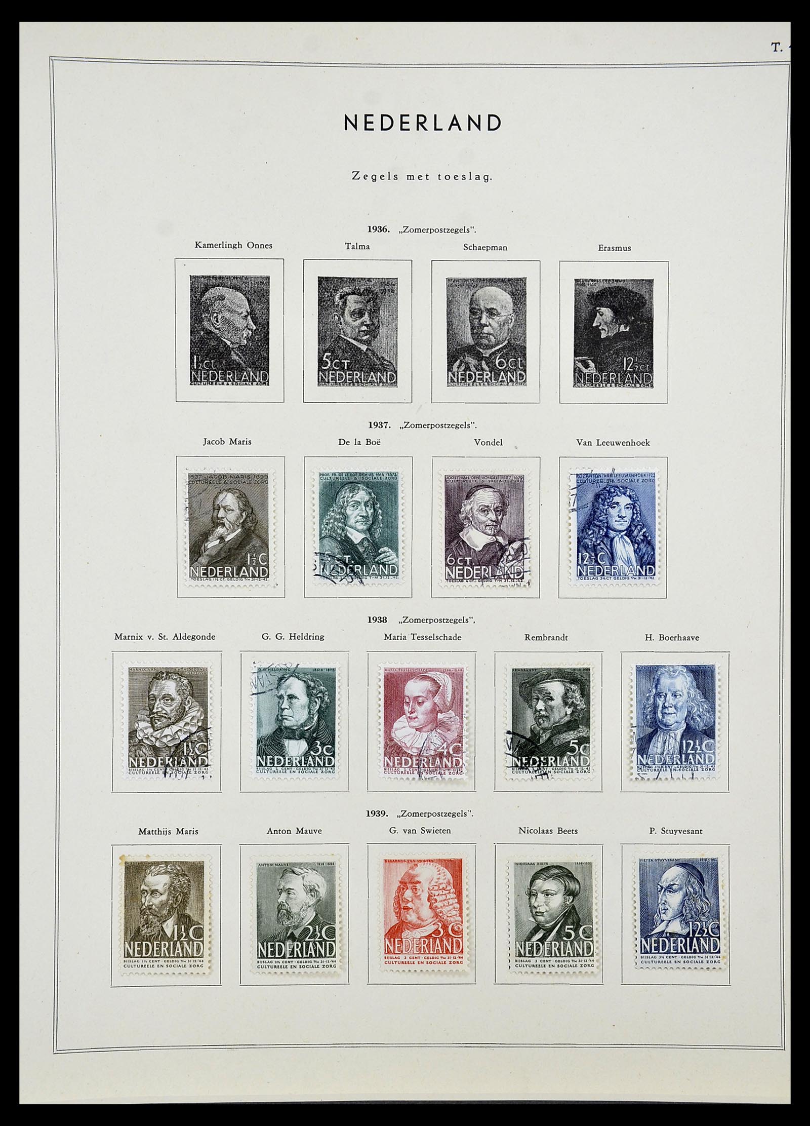 34588 035 - Postzegelverzameling 34588 Nederland 1852-1958.