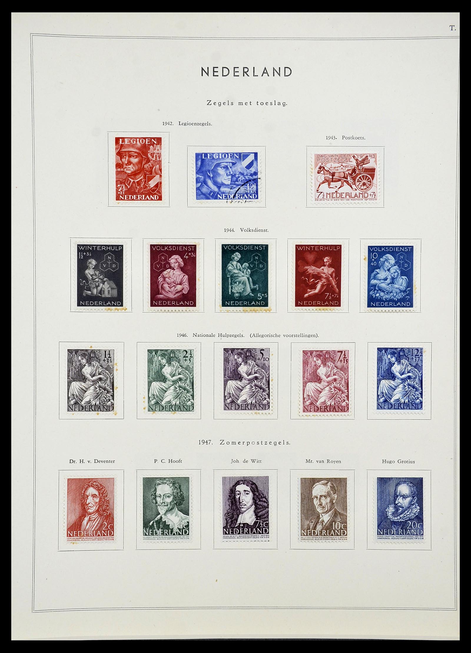 34588 037 - Postzegelverzameling 34588 Nederland 1852-1958.