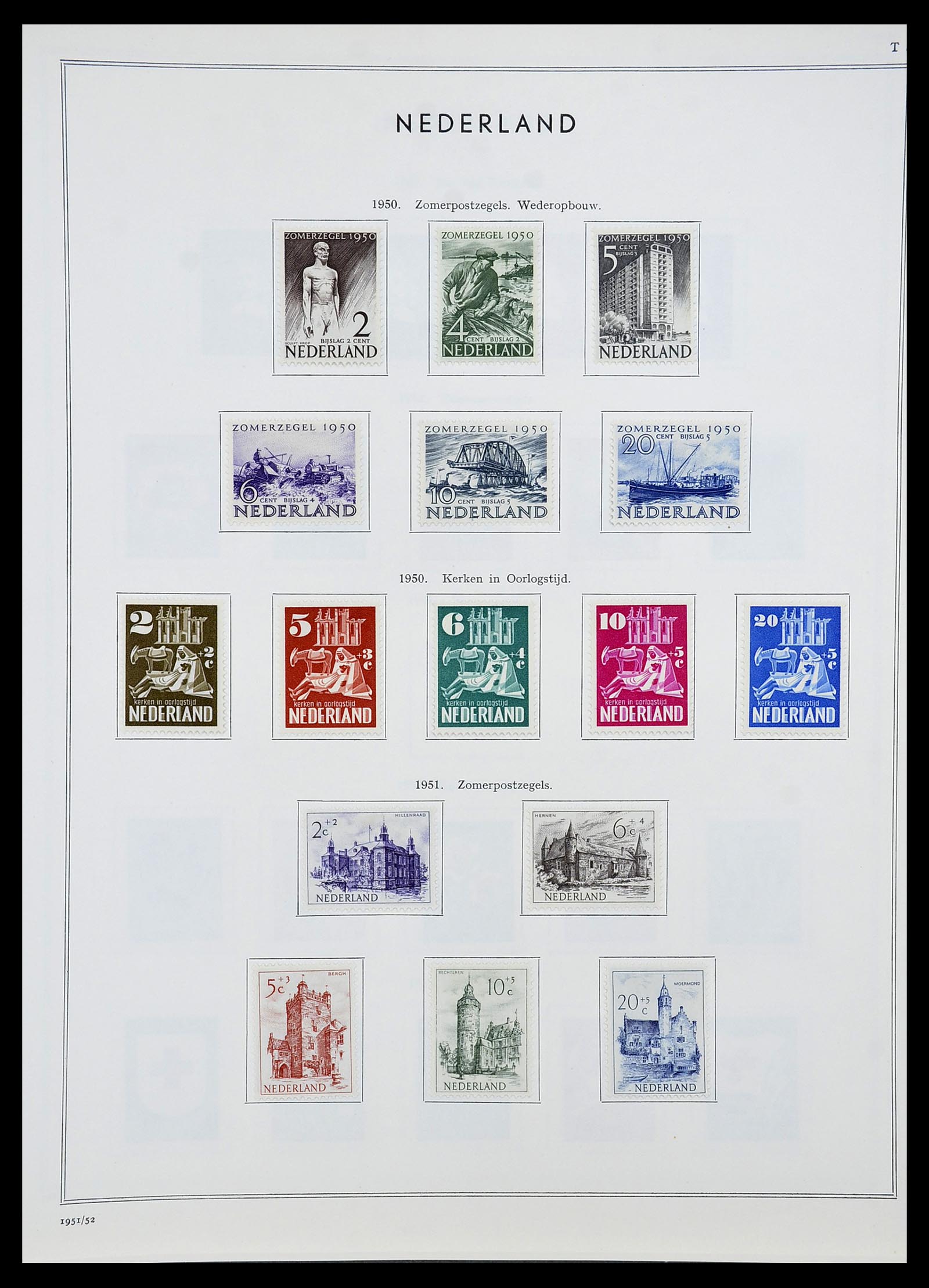 34588 039 - Postzegelverzameling 34588 Nederland 1852-1958.