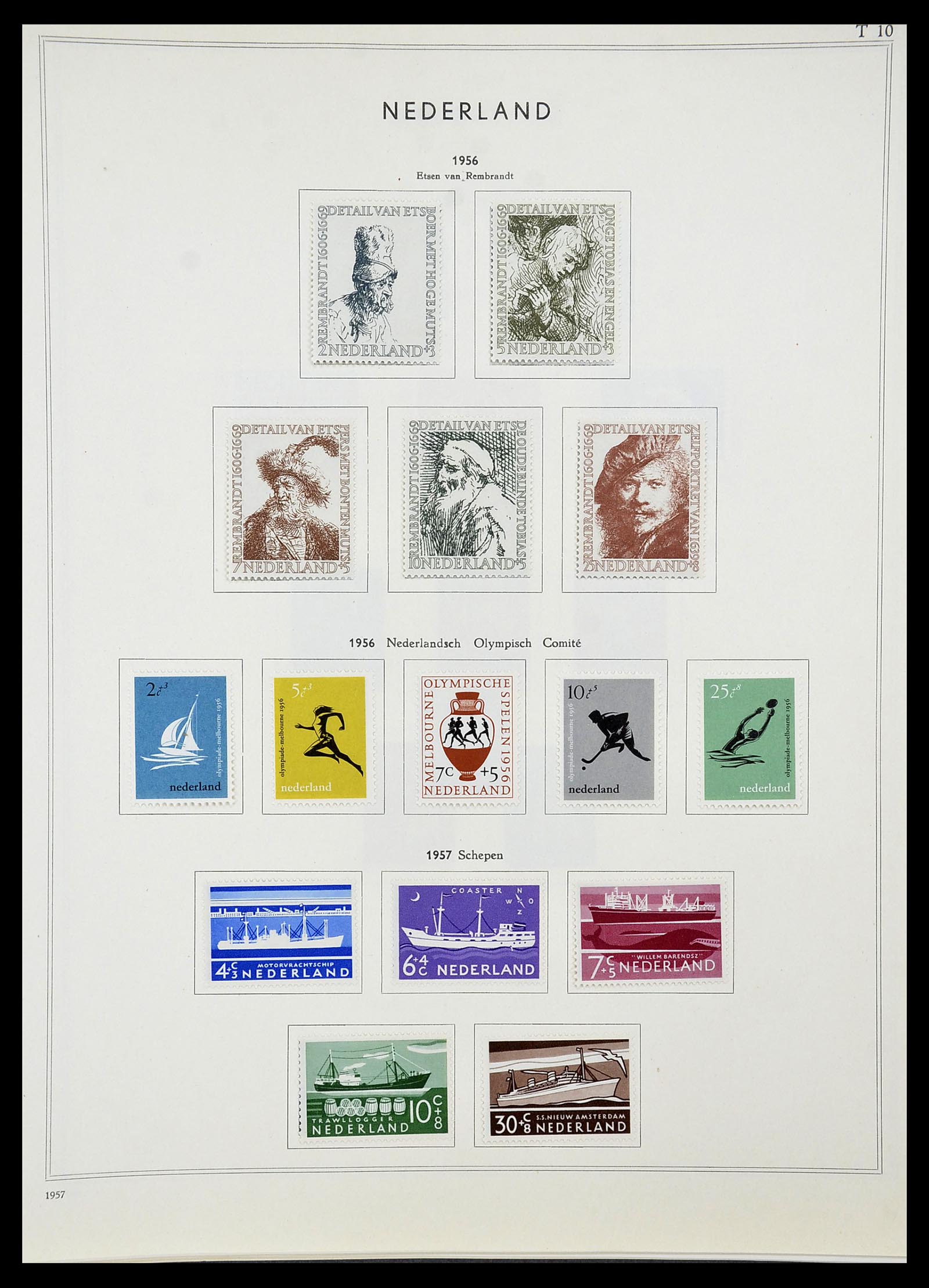 34588 042 - Postzegelverzameling 34588 Nederland 1852-1958.
