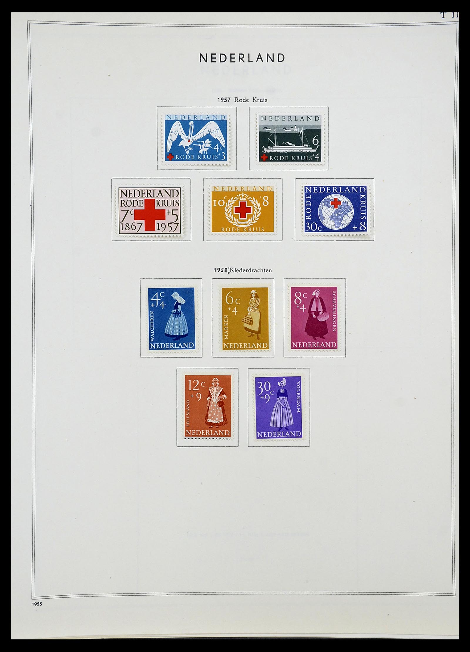 34588 043 - Postzegelverzameling 34588 Nederland 1852-1958.