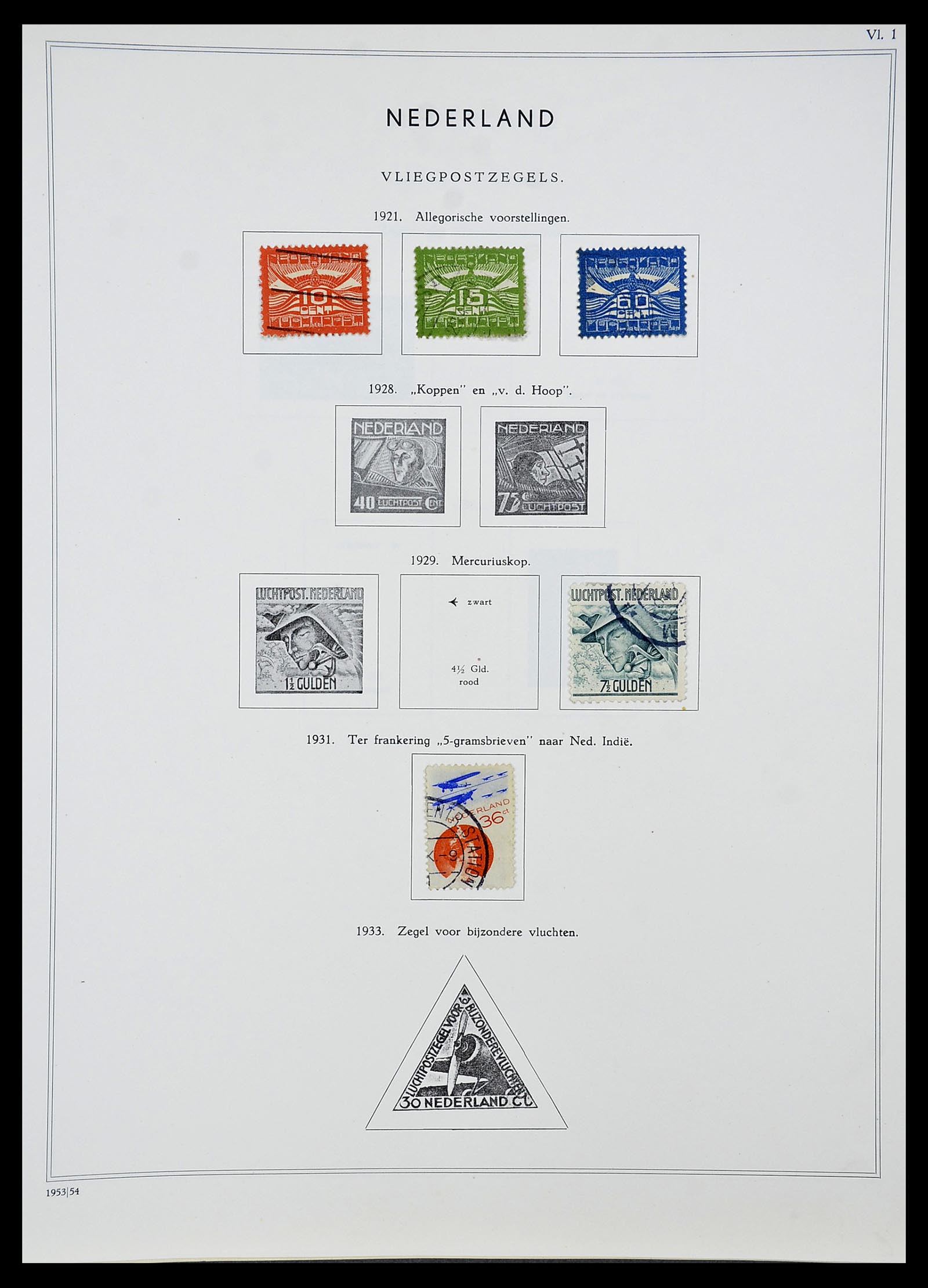 34588 044 - Postzegelverzameling 34588 Nederland 1852-1958.