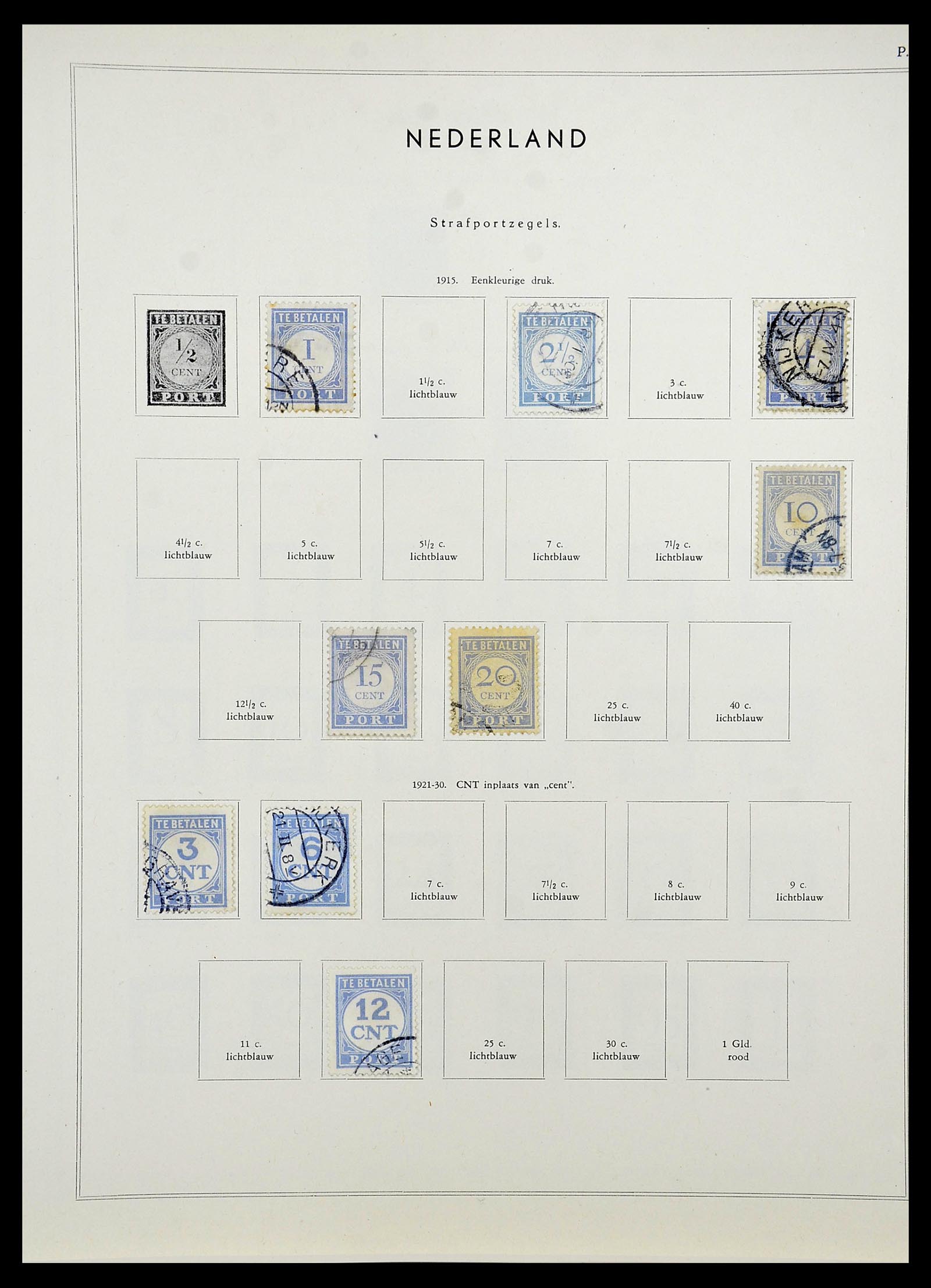 34588 045 - Postzegelverzameling 34588 Nederland 1852-1958.