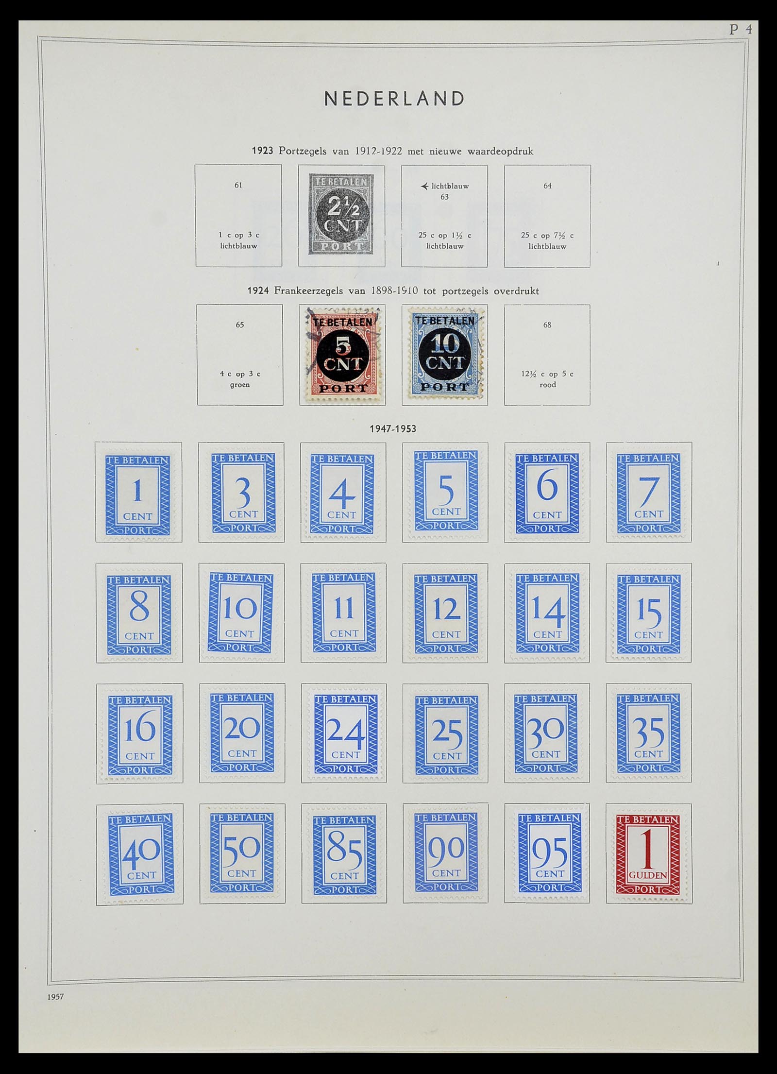 34588 046 - Postzegelverzameling 34588 Nederland 1852-1958.