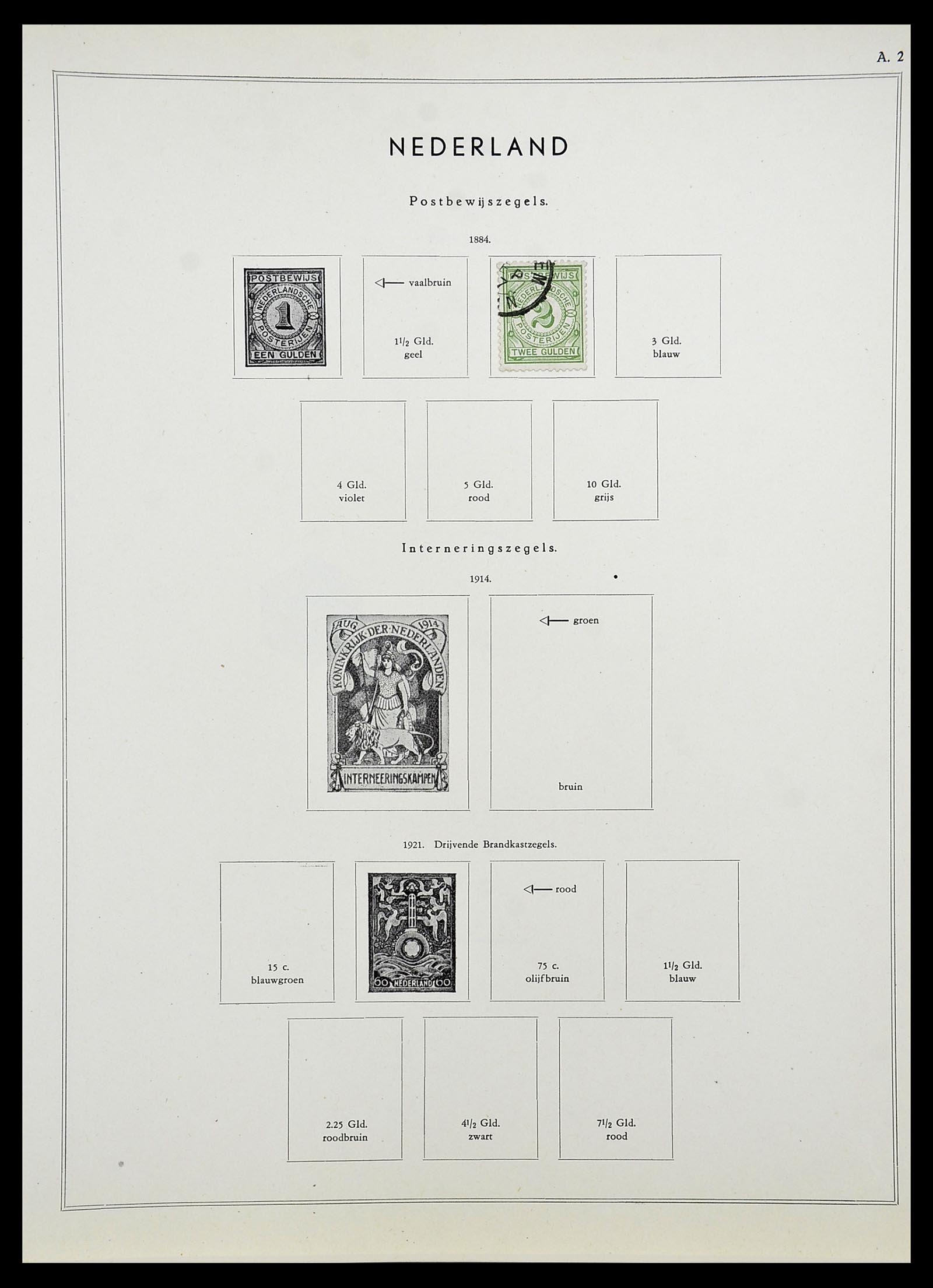 34588 051 - Postzegelverzameling 34588 Nederland 1852-1958.