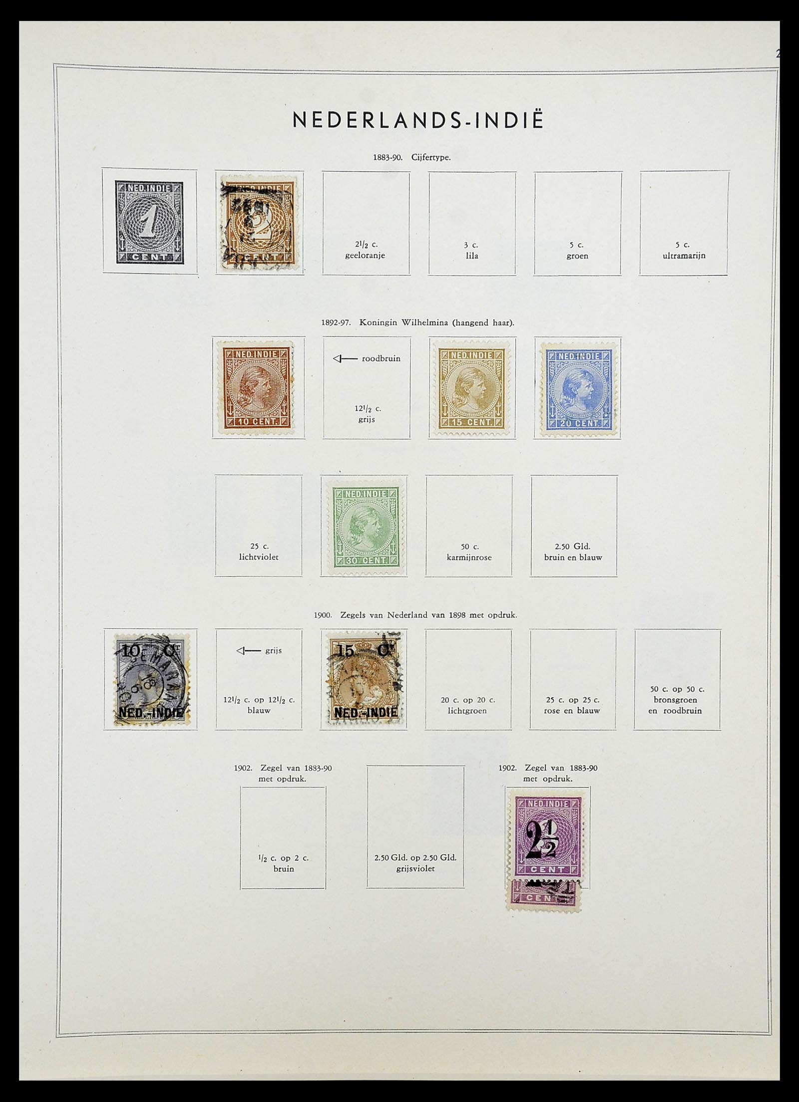 34588 053 - Postzegelverzameling 34588 Nederland 1852-1958.