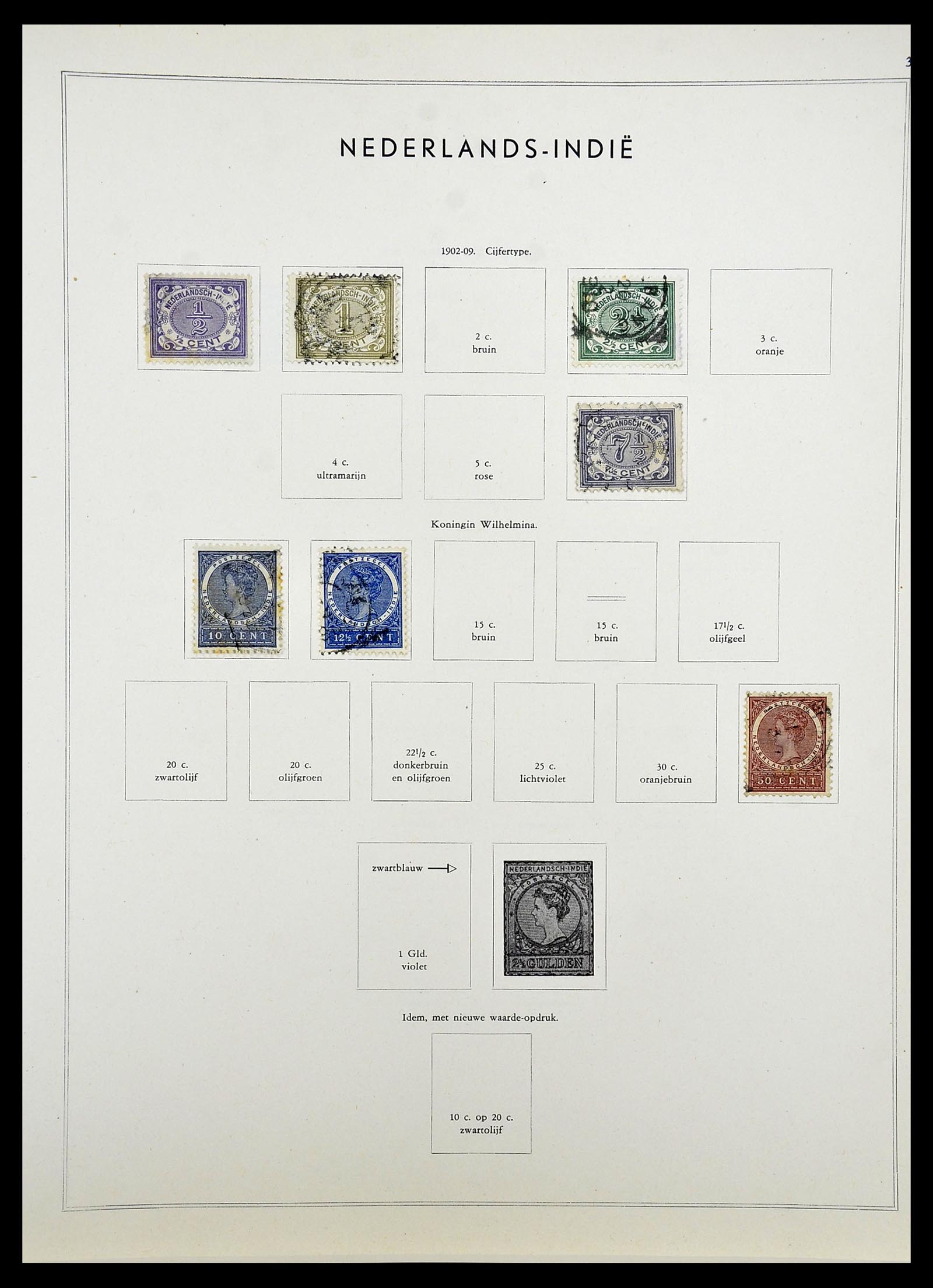 34588 054 - Postzegelverzameling 34588 Nederland 1852-1958.