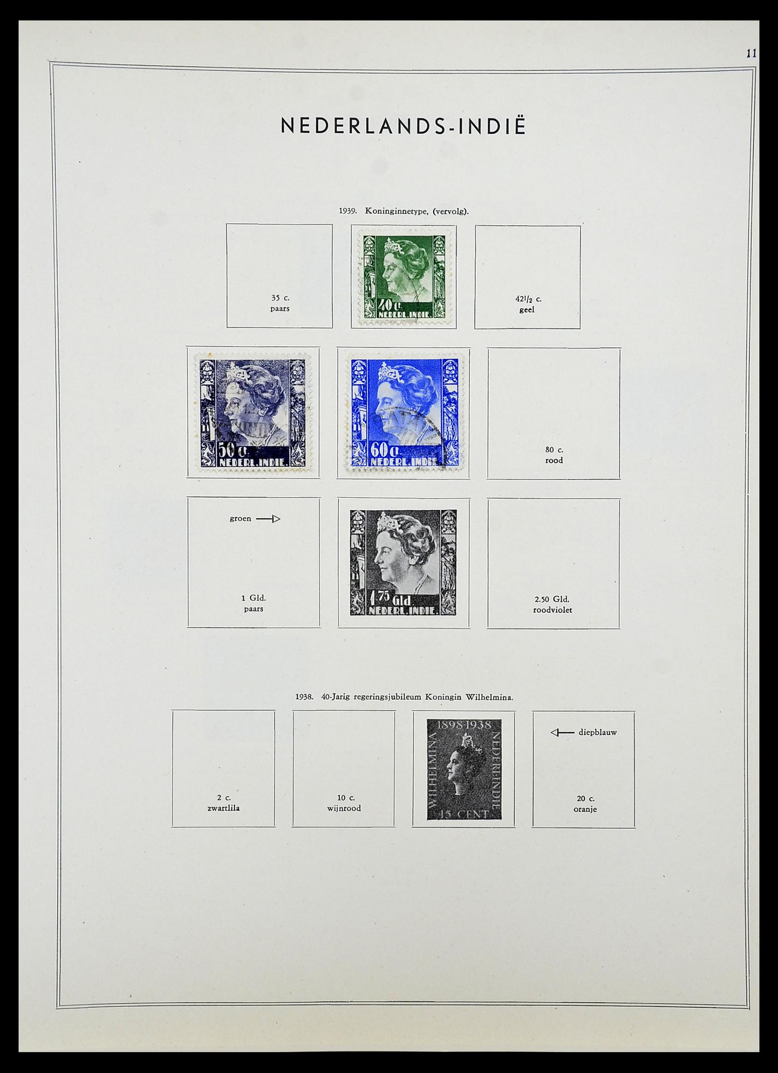 34588 060 - Postzegelverzameling 34588 Nederland 1852-1958.