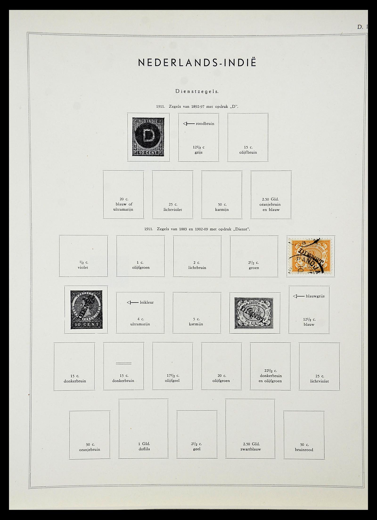 34588 073 - Postzegelverzameling 34588 Nederland 1852-1958.