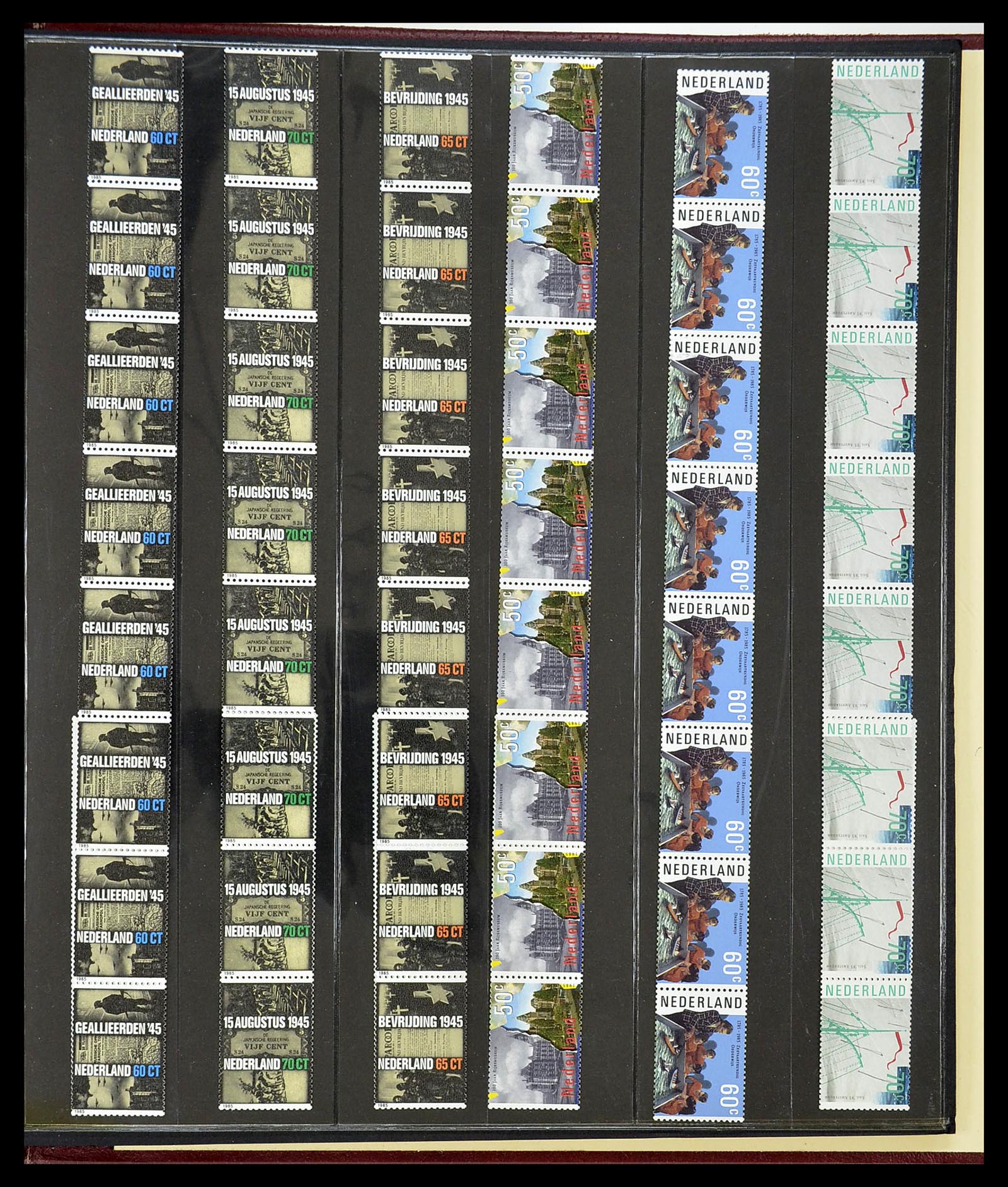 34589 018 - Postzegelverzameling 34589 Nederland rolzegels 1965-1995.