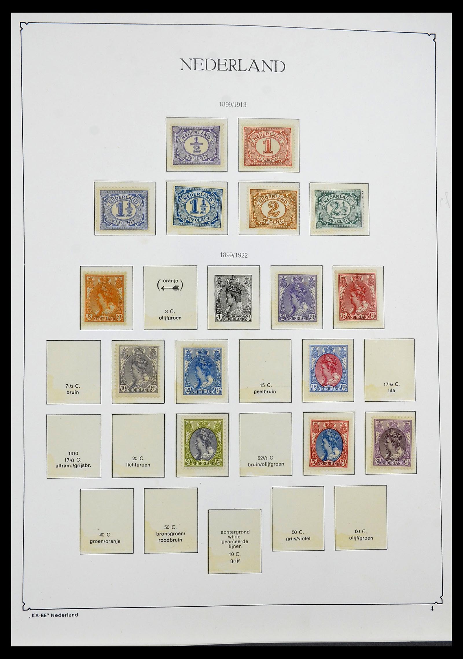 34590 001 - Postzegelverzameling 34590 Nederland 1900-1986.