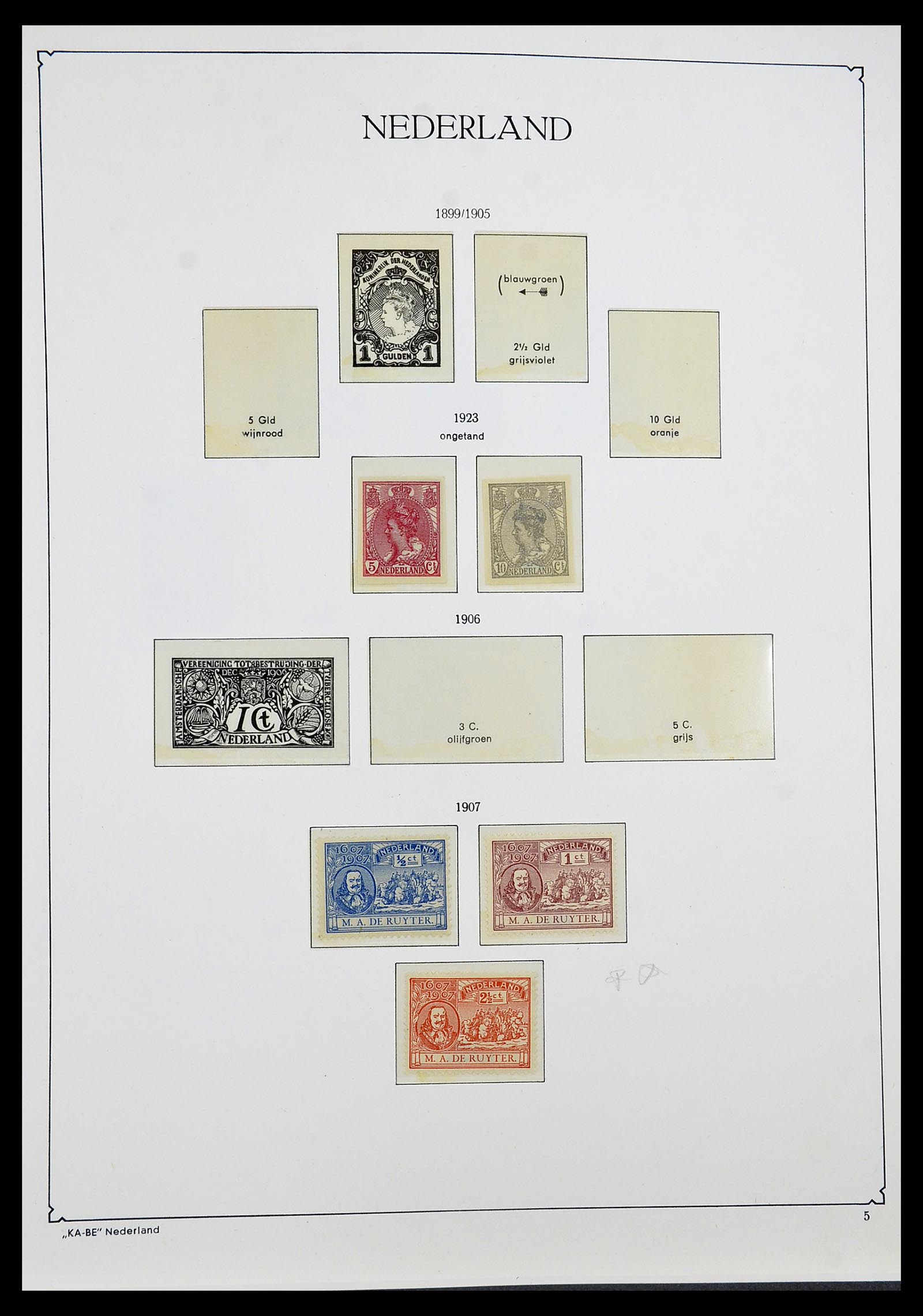 34590 002 - Postzegelverzameling 34590 Nederland 1900-1986.