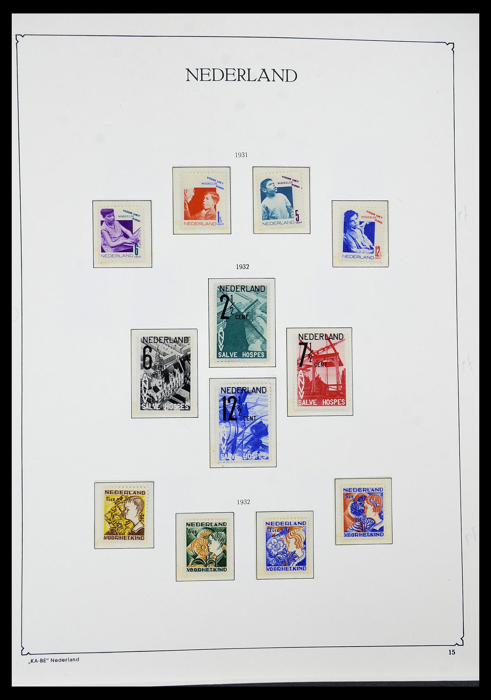 34590 011 - Postzegelverzameling 34590 Nederland 1900-1986.