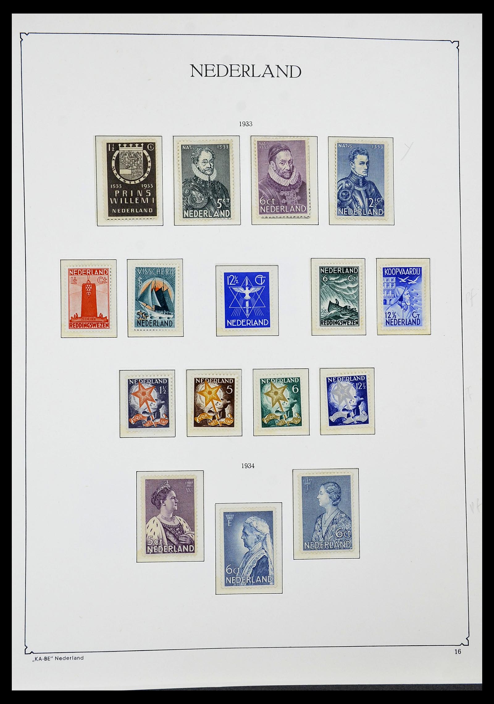 34590 012 - Postzegelverzameling 34590 Nederland 1900-1986.