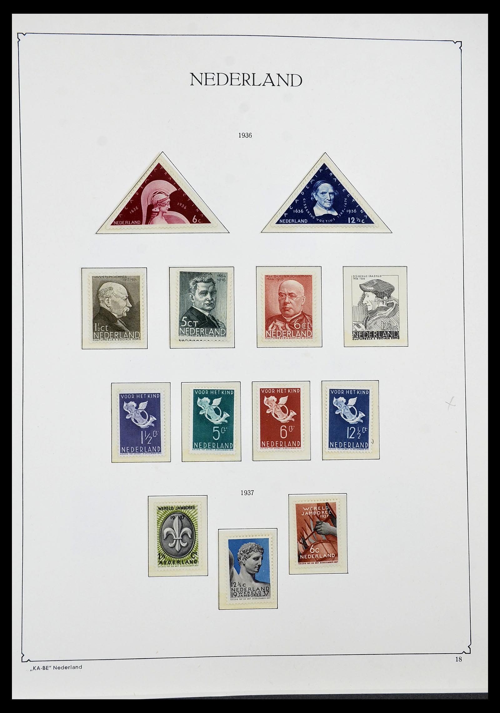 34590 014 - Postzegelverzameling 34590 Nederland 1900-1986.