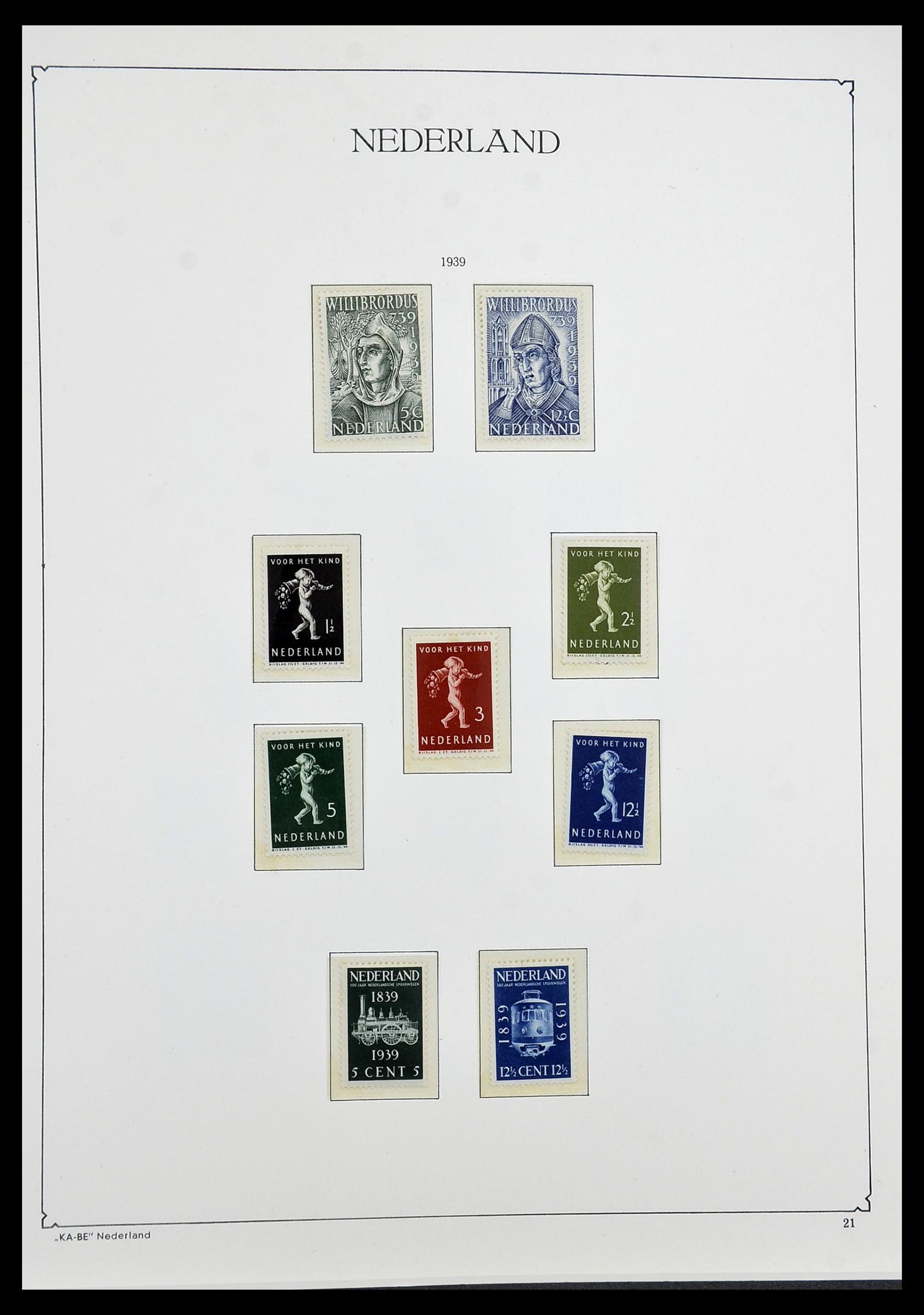 34590 017 - Postzegelverzameling 34590 Nederland 1900-1986.