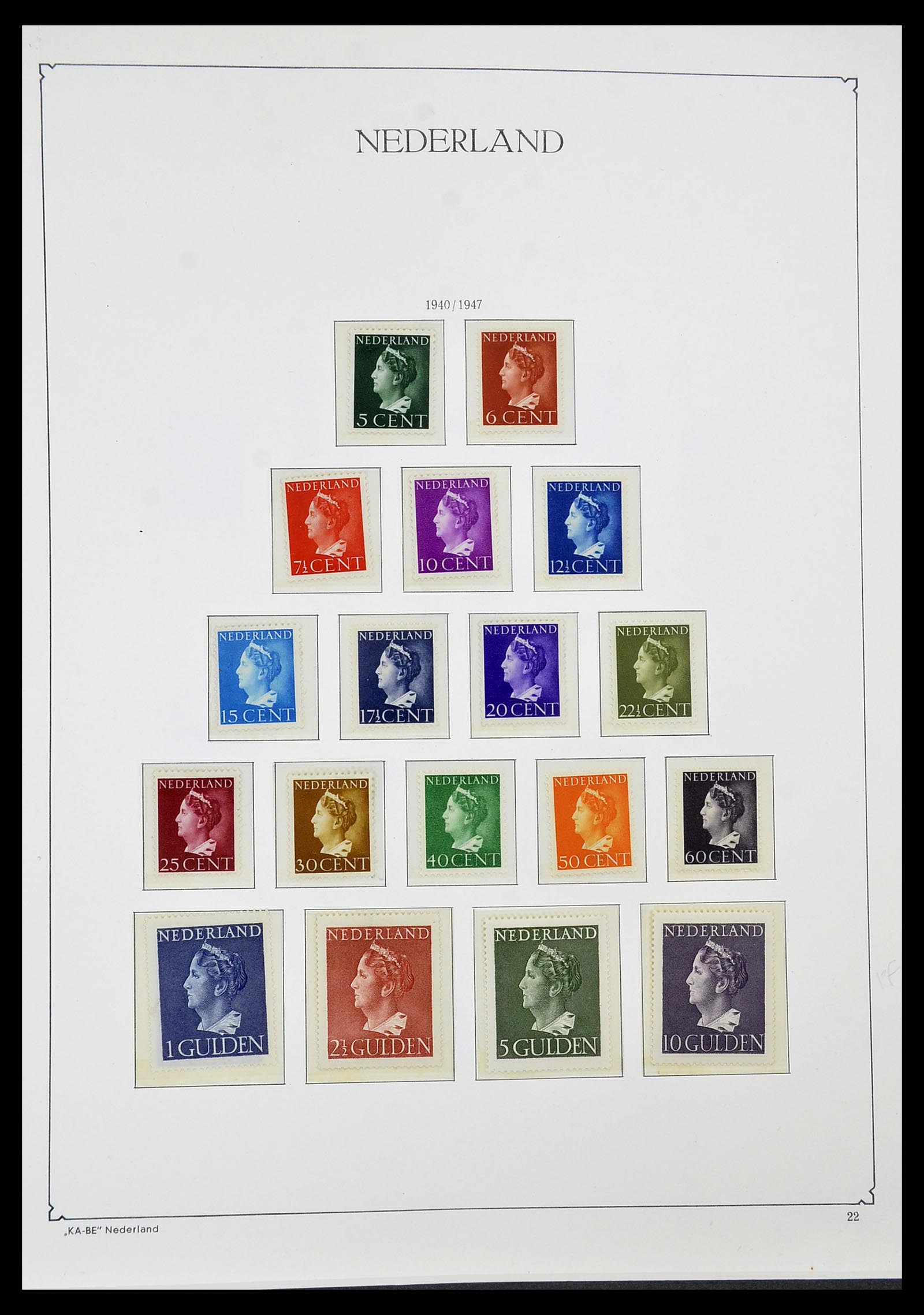 34590 018 - Postzegelverzameling 34590 Nederland 1900-1986.