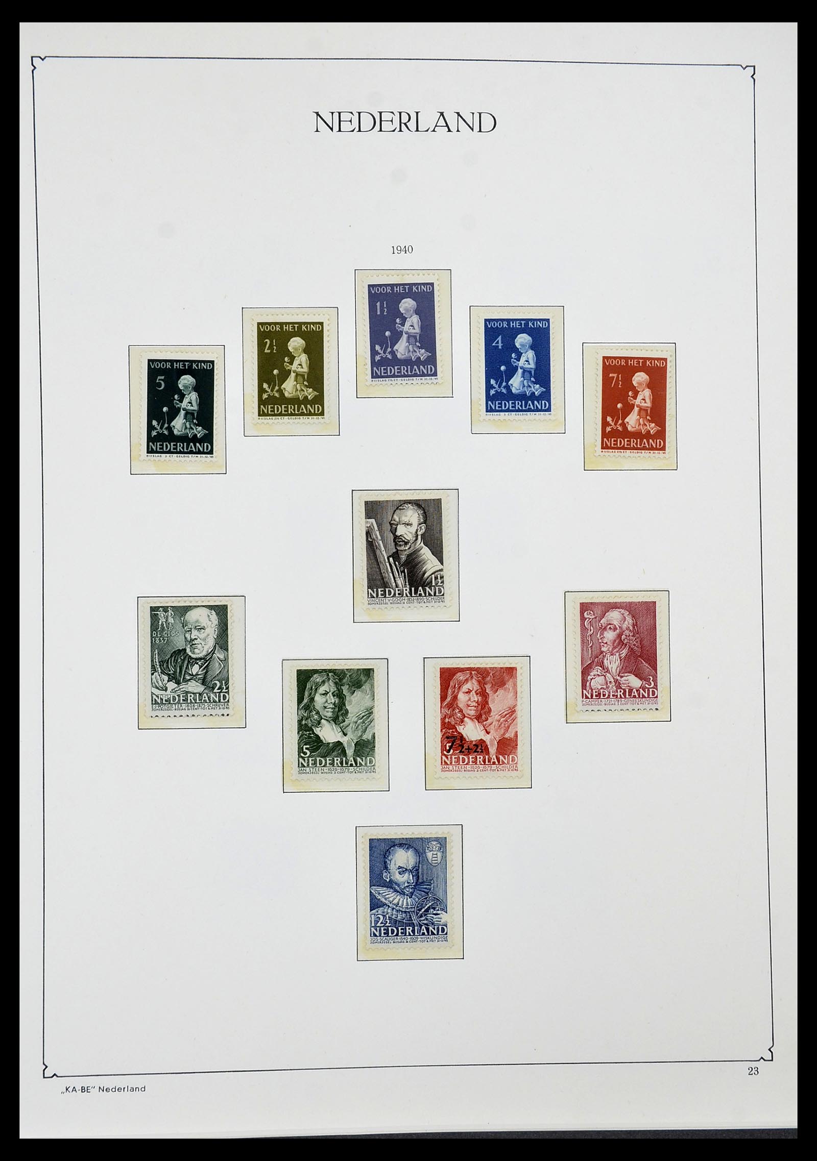 34590 019 - Postzegelverzameling 34590 Nederland 1900-1986.