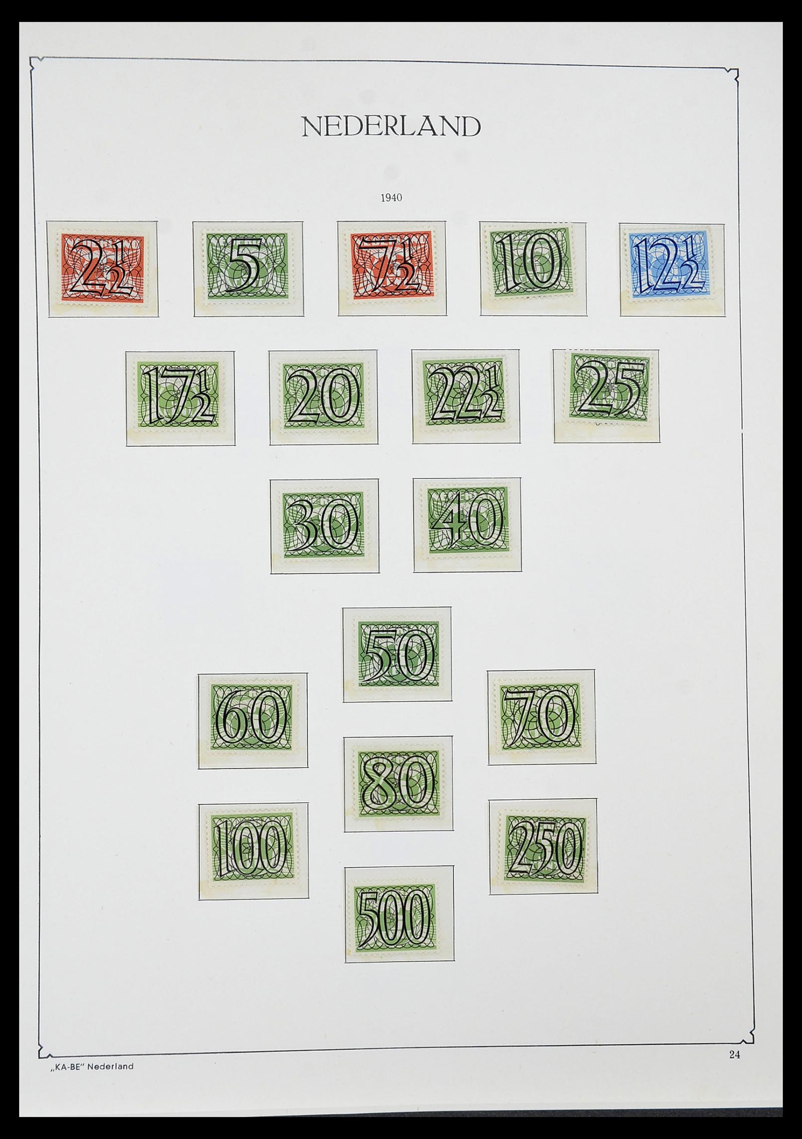 34590 020 - Postzegelverzameling 34590 Nederland 1900-1986.