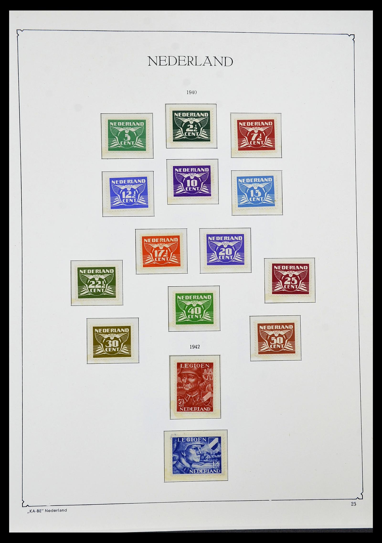34590 021 - Postzegelverzameling 34590 Nederland 1900-1986.