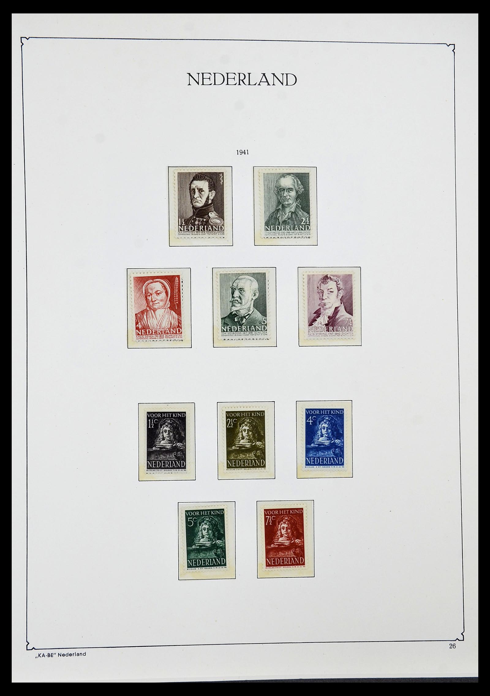 34590 022 - Postzegelverzameling 34590 Nederland 1900-1986.