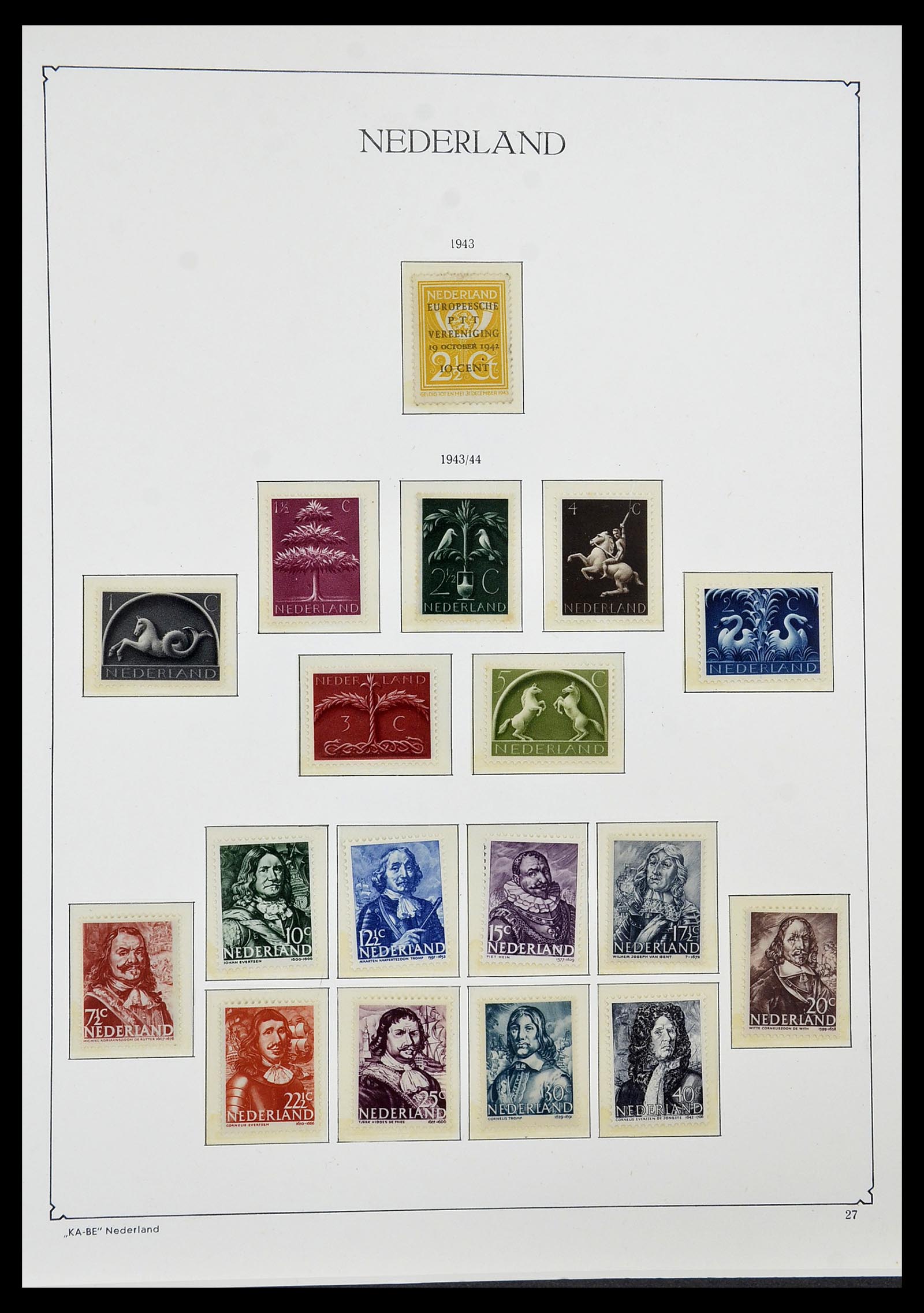 34590 024 - Postzegelverzameling 34590 Nederland 1900-1986.