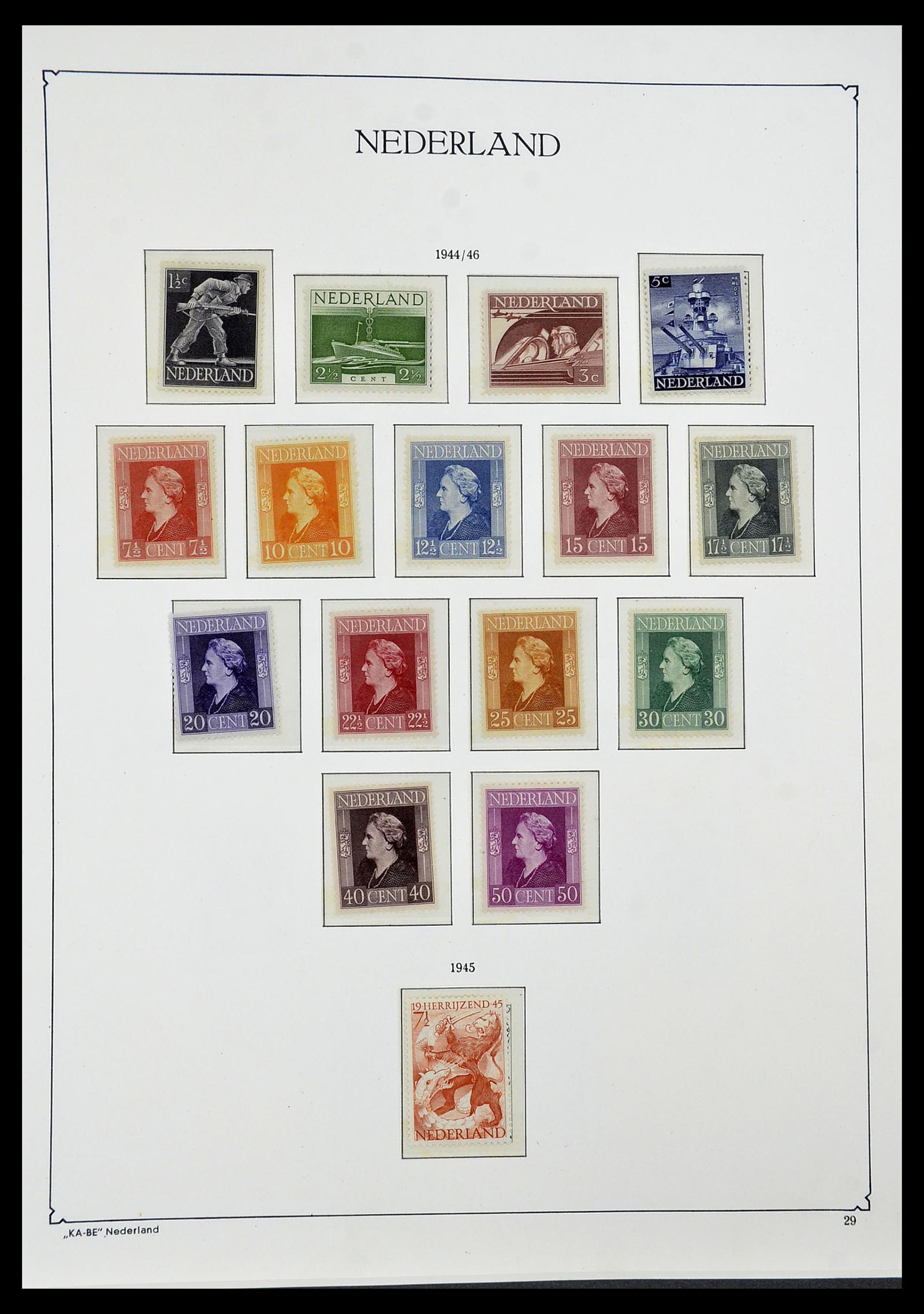 34590 026 - Postzegelverzameling 34590 Nederland 1900-1986.