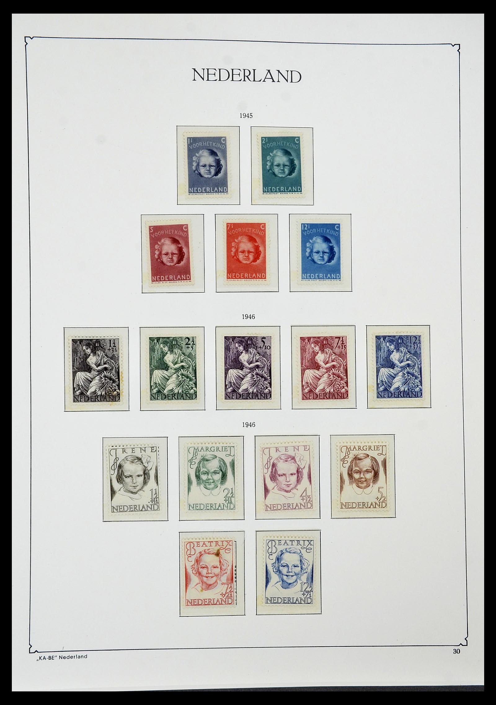 34590 027 - Postzegelverzameling 34590 Nederland 1900-1986.