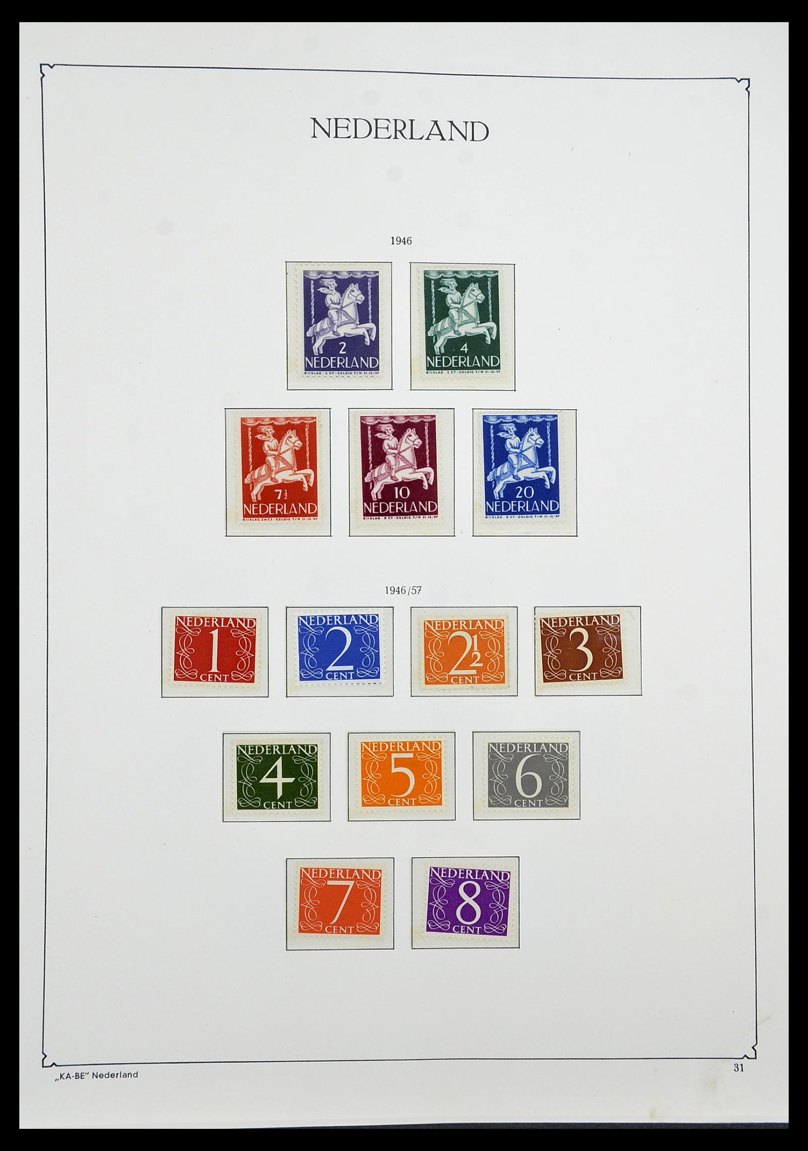 34590 028 - Postzegelverzameling 34590 Nederland 1900-1986.