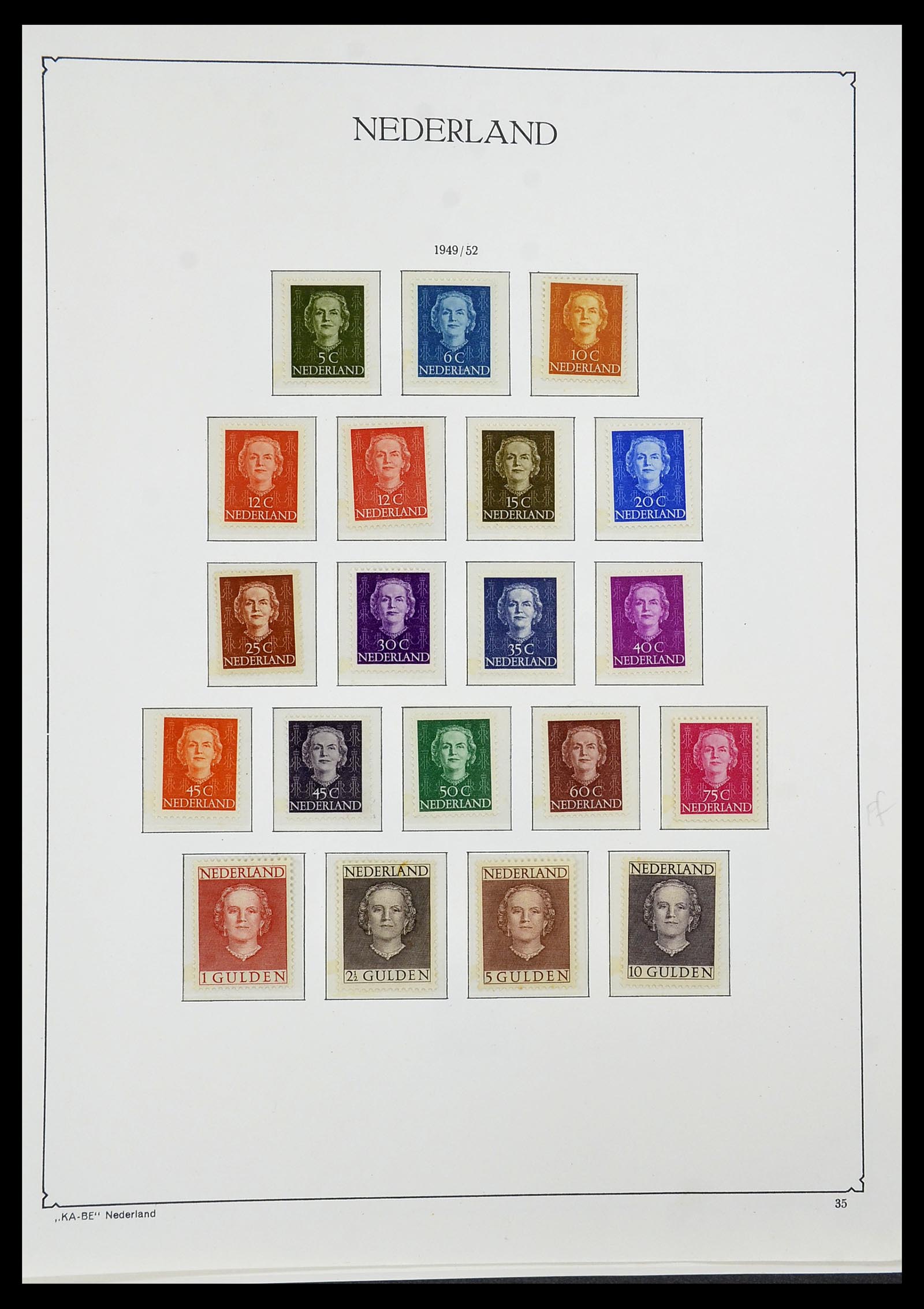 34590 032 - Postzegelverzameling 34590 Nederland 1900-1986.