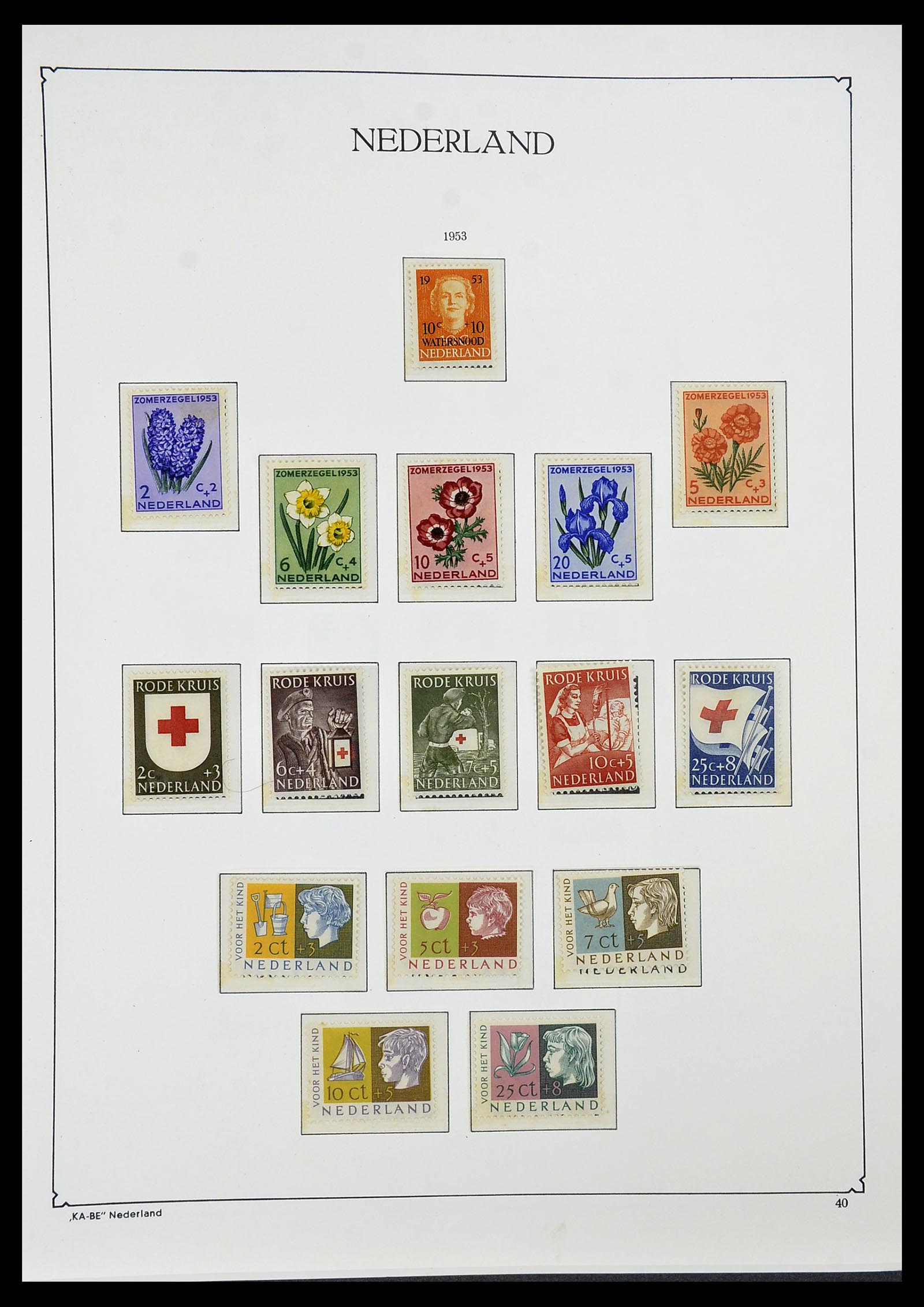 34590 037 - Postzegelverzameling 34590 Nederland 1900-1986.