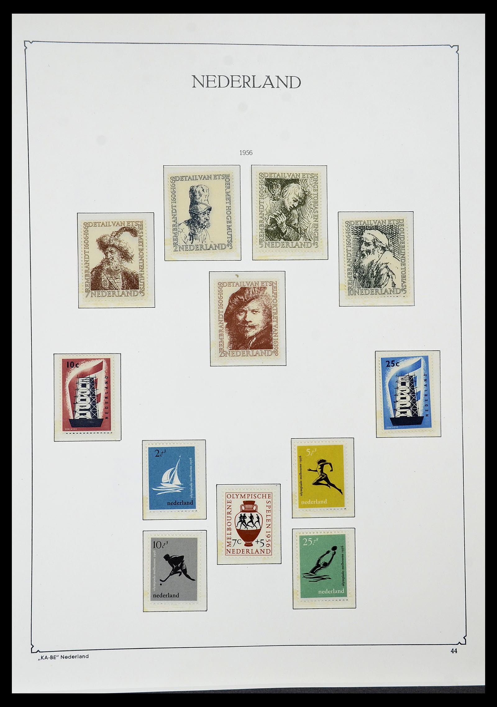 34590 041 - Postzegelverzameling 34590 Nederland 1900-1986.