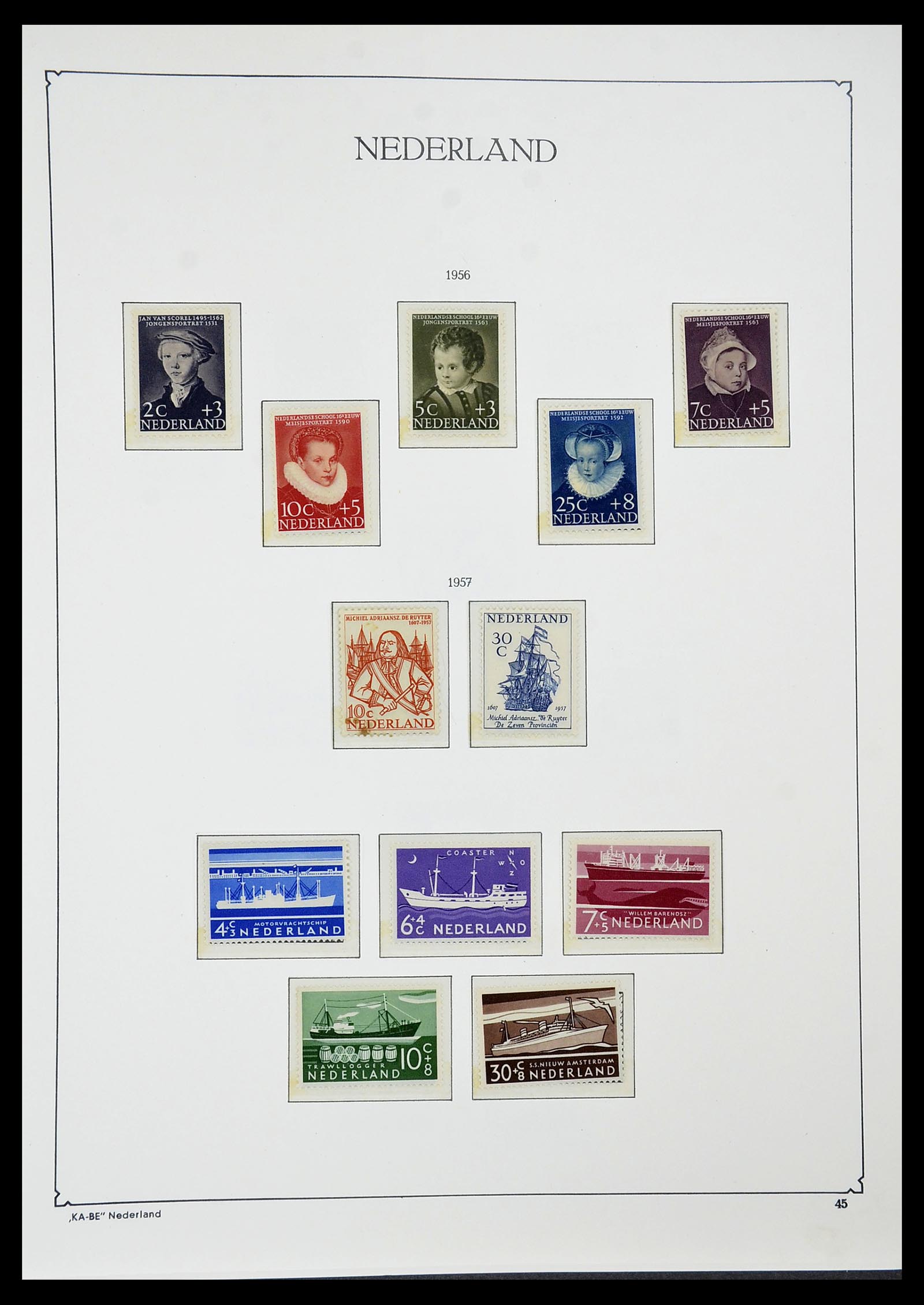 34590 042 - Postzegelverzameling 34590 Nederland 1900-1986.
