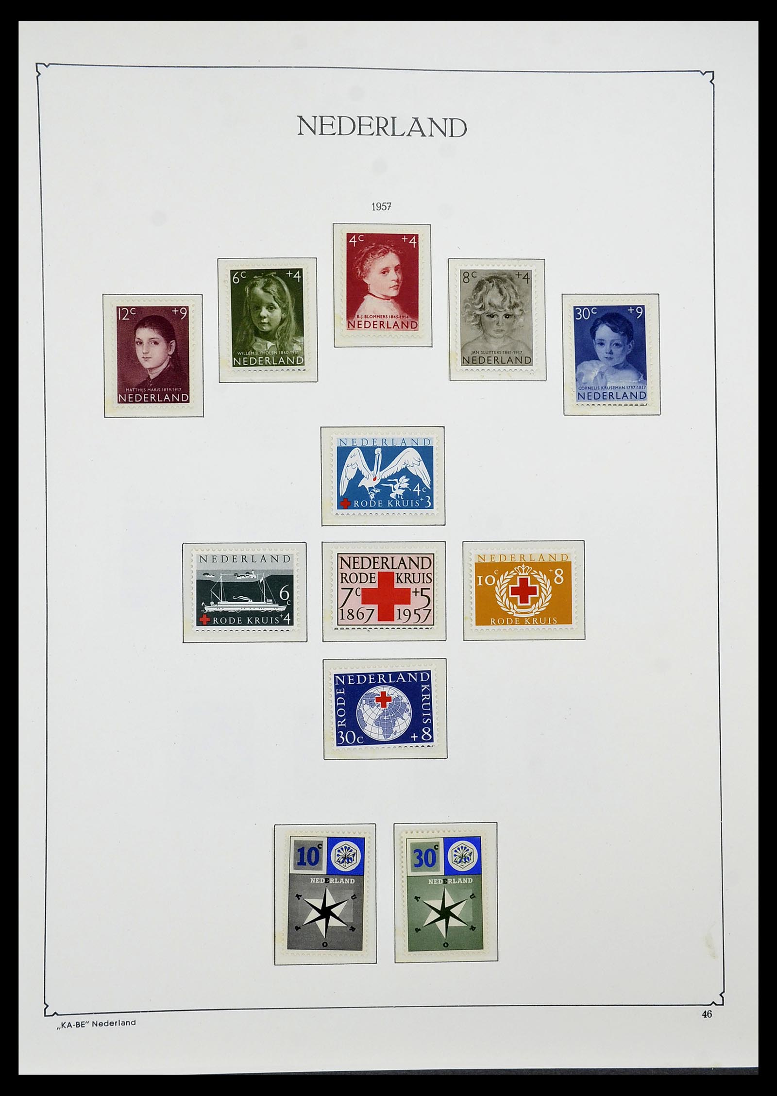 34590 043 - Postzegelverzameling 34590 Nederland 1900-1986.