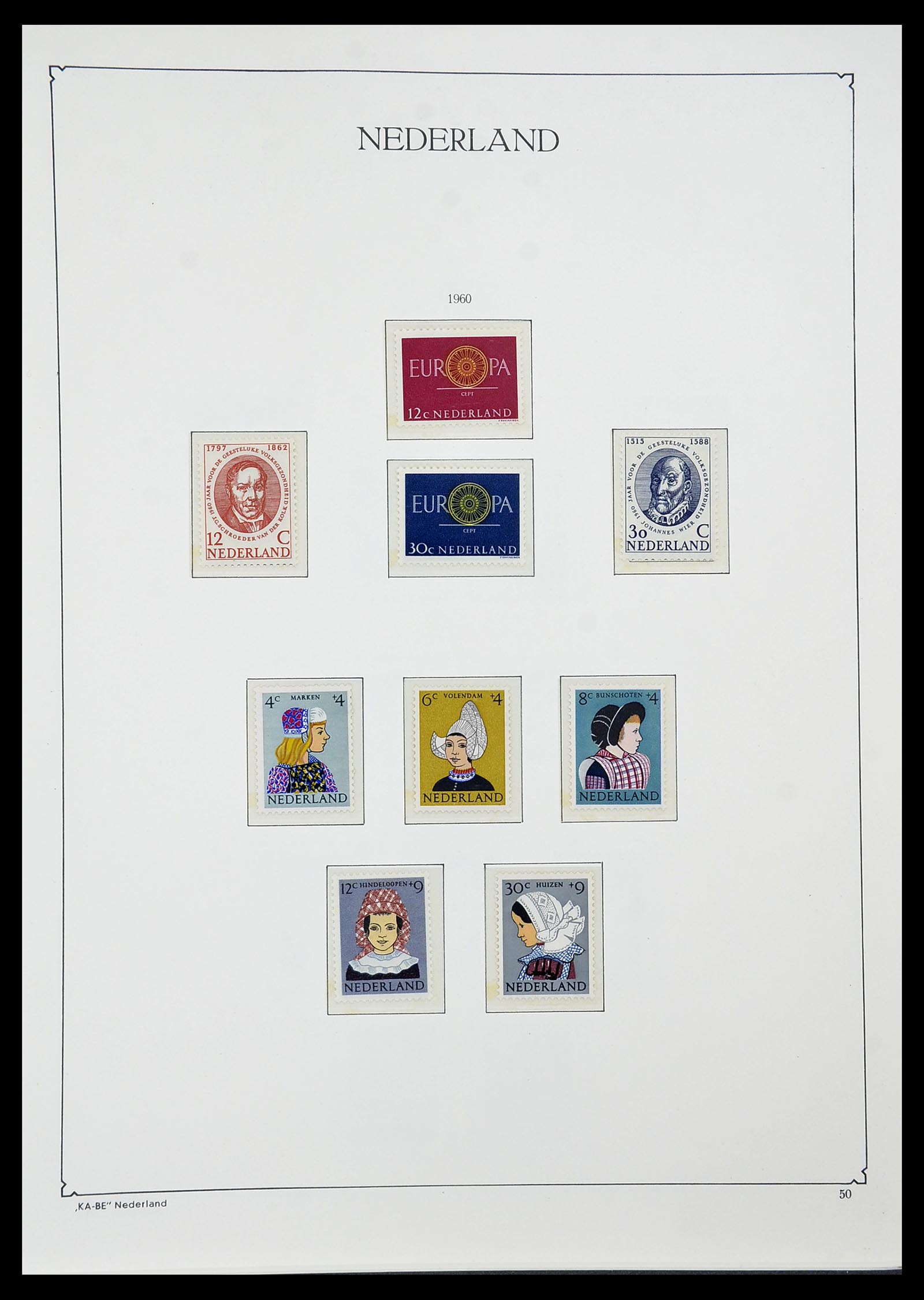 34590 047 - Postzegelverzameling 34590 Nederland 1900-1986.