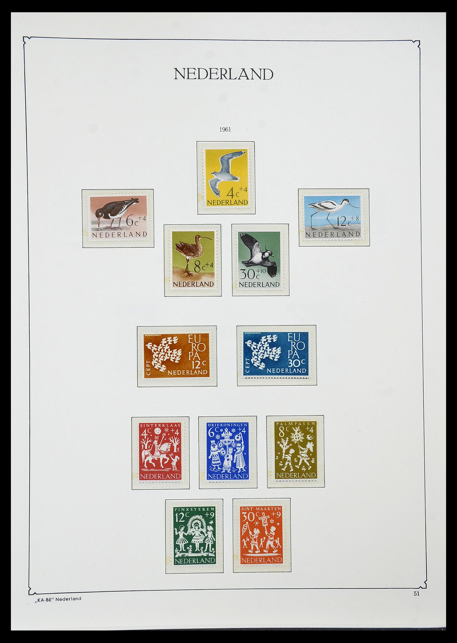 34590 048 - Postzegelverzameling 34590 Nederland 1900-1986.