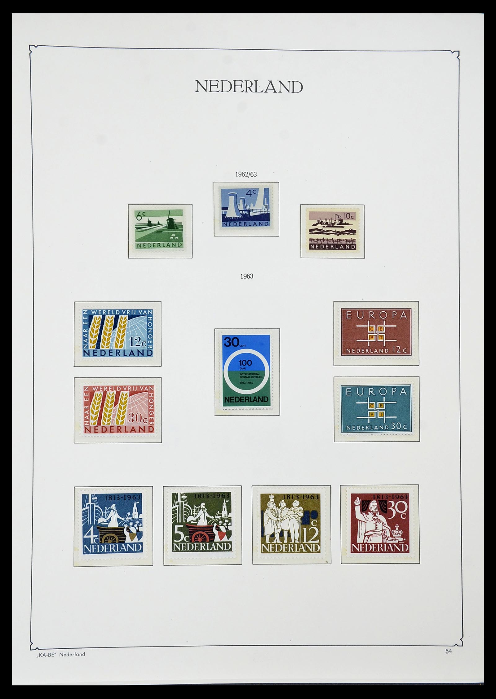 34590 051 - Postzegelverzameling 34590 Nederland 1900-1986.