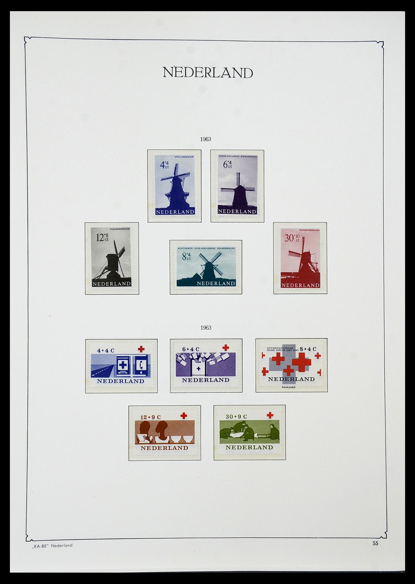 34590 052 - Postzegelverzameling 34590 Nederland 1900-1986.