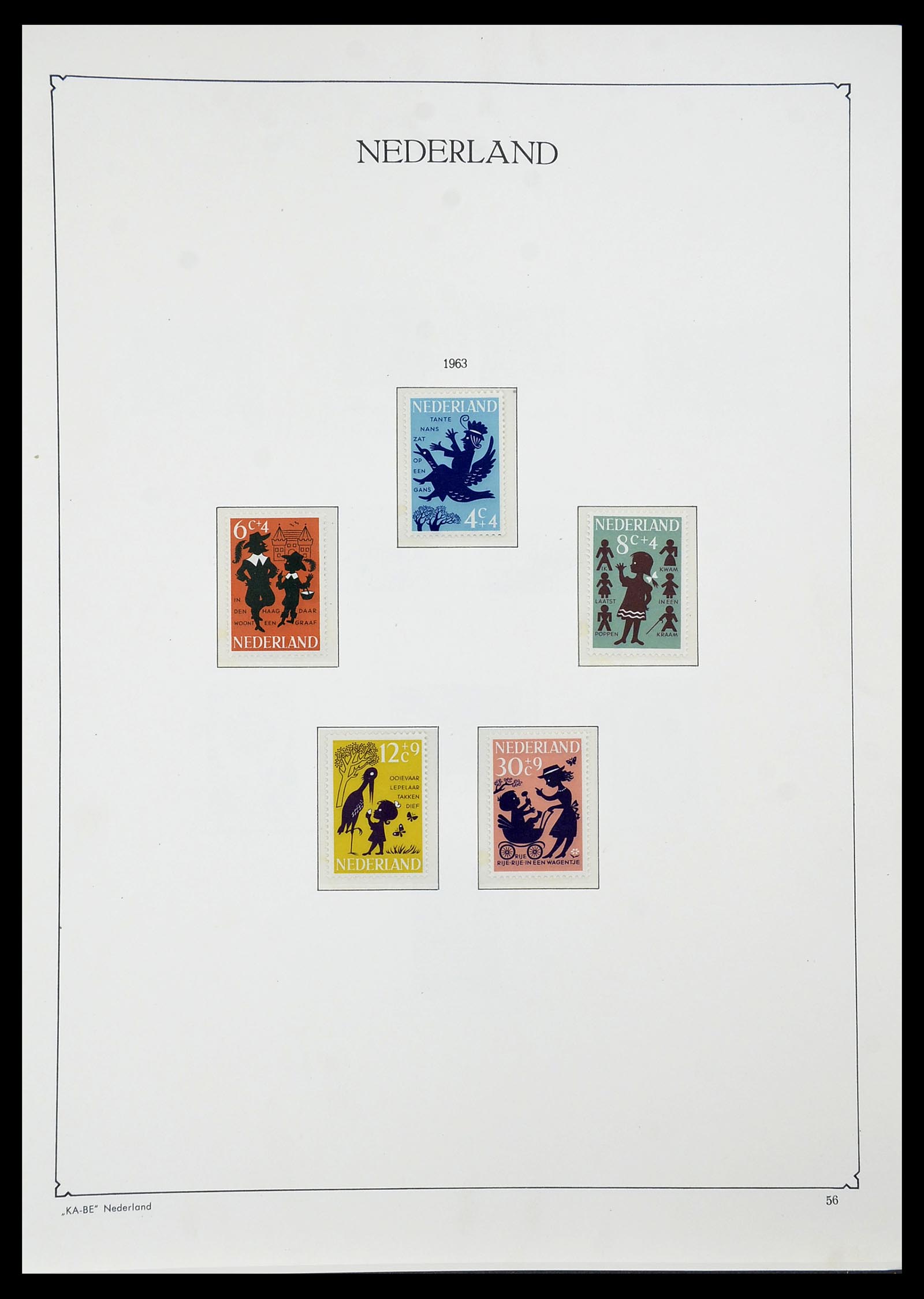 34590 053 - Postzegelverzameling 34590 Nederland 1900-1986.