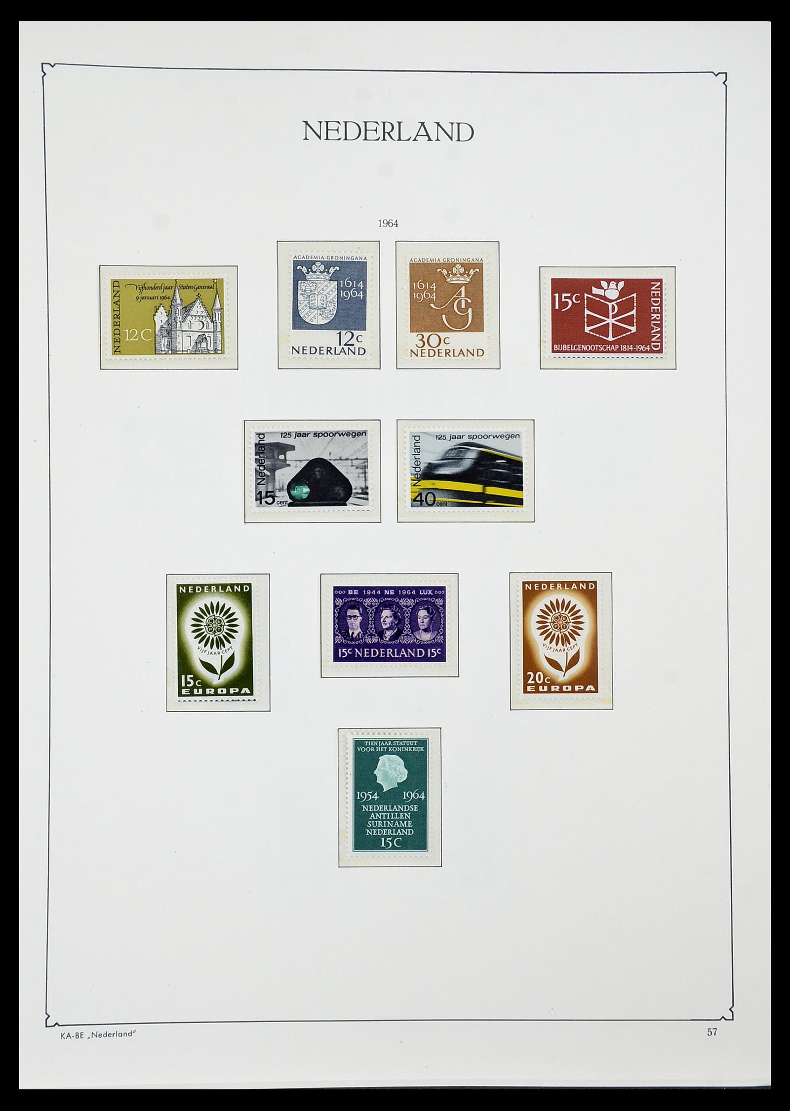 34590 054 - Postzegelverzameling 34590 Nederland 1900-1986.