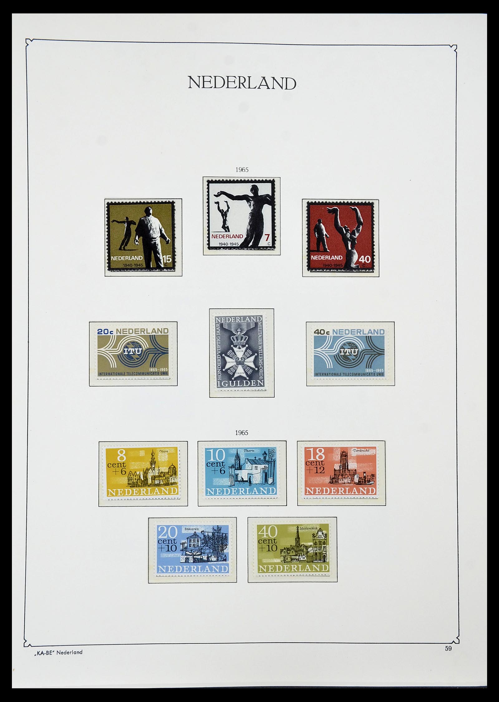 34590 056 - Postzegelverzameling 34590 Nederland 1900-1986.