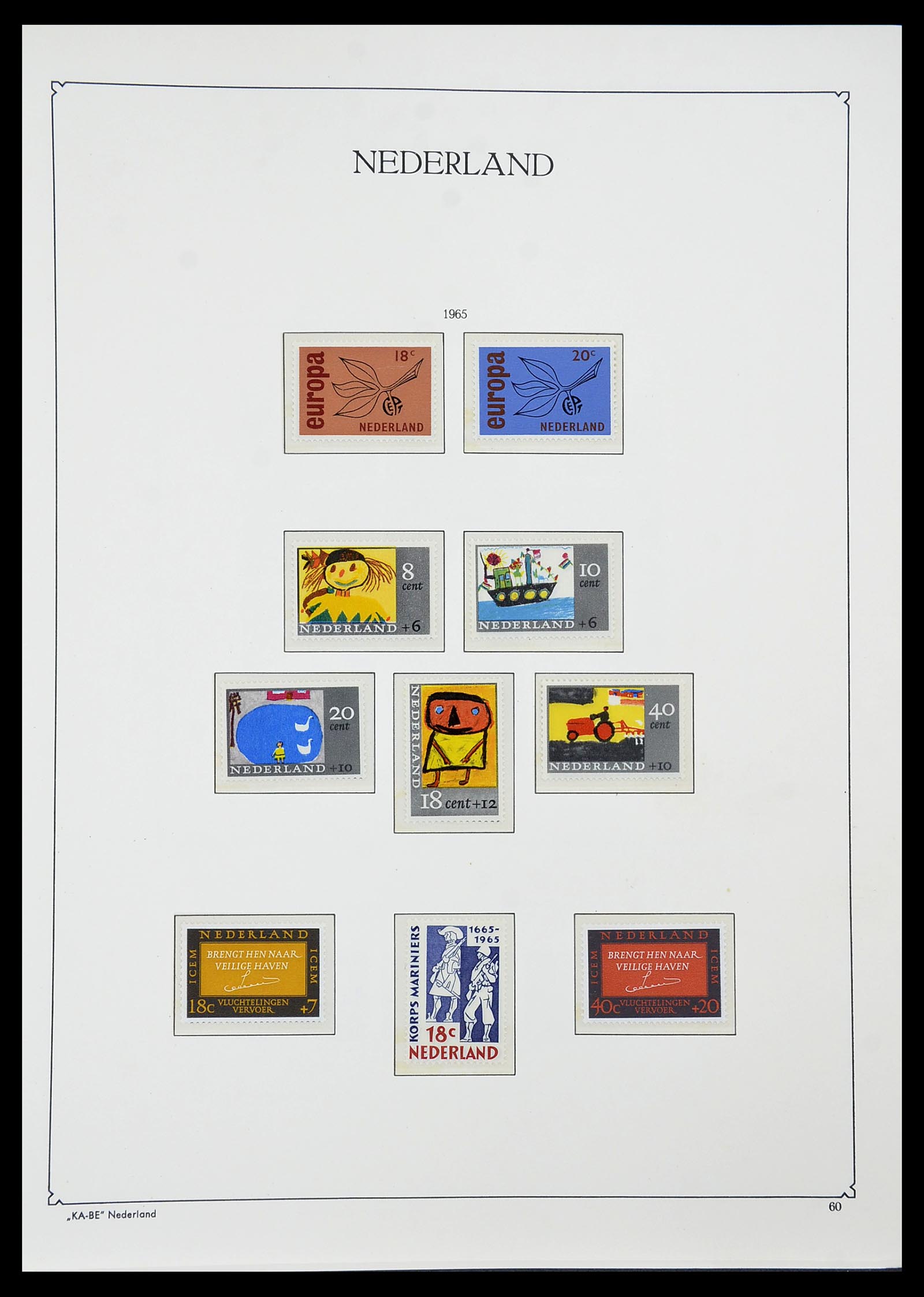 34590 057 - Postzegelverzameling 34590 Nederland 1900-1986.