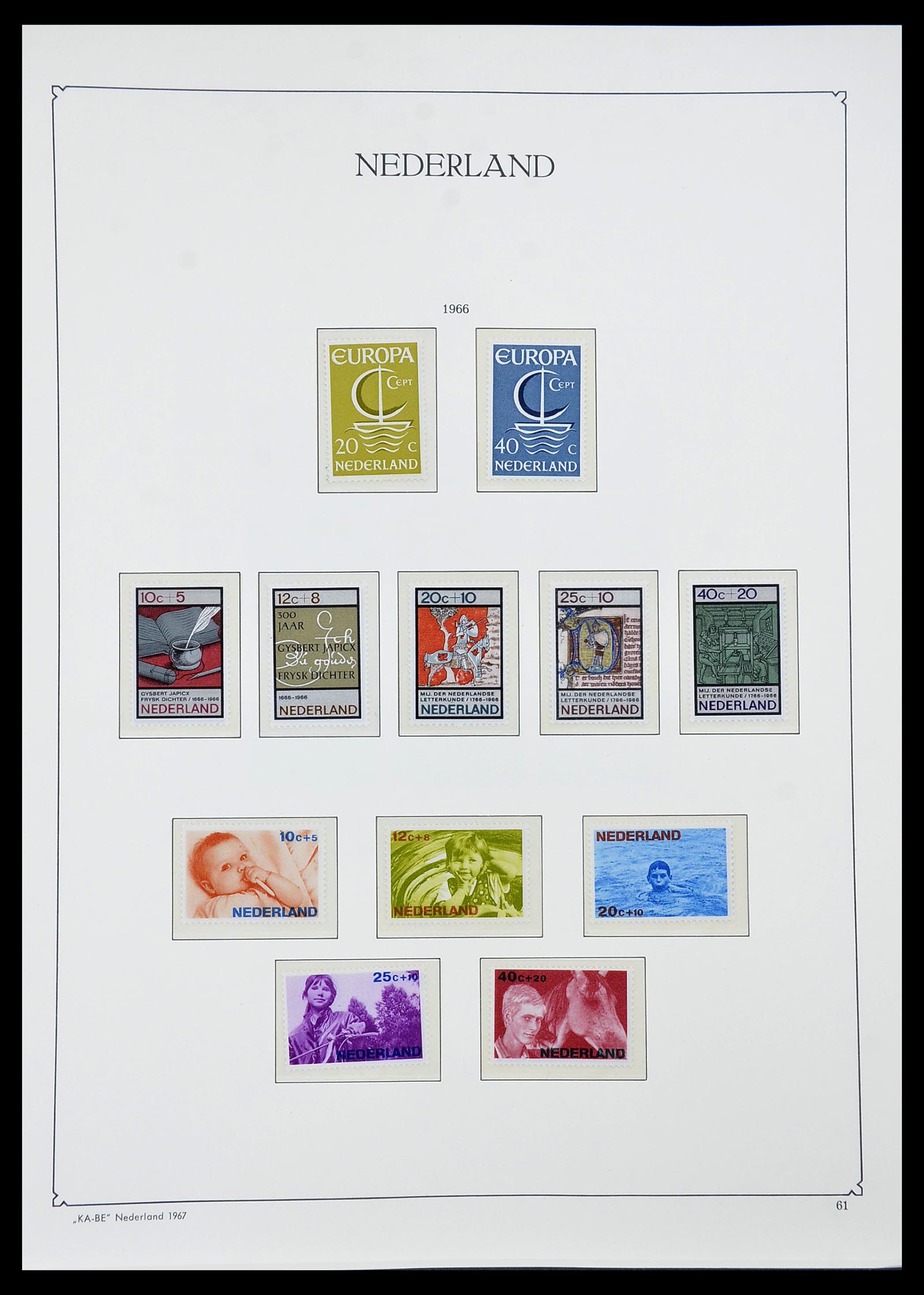 34590 059 - Postzegelverzameling 34590 Nederland 1900-1986.