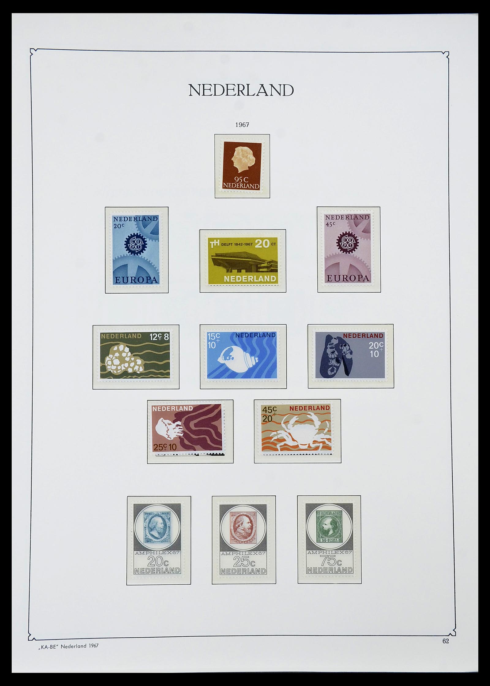 34590 061 - Postzegelverzameling 34590 Nederland 1900-1986.