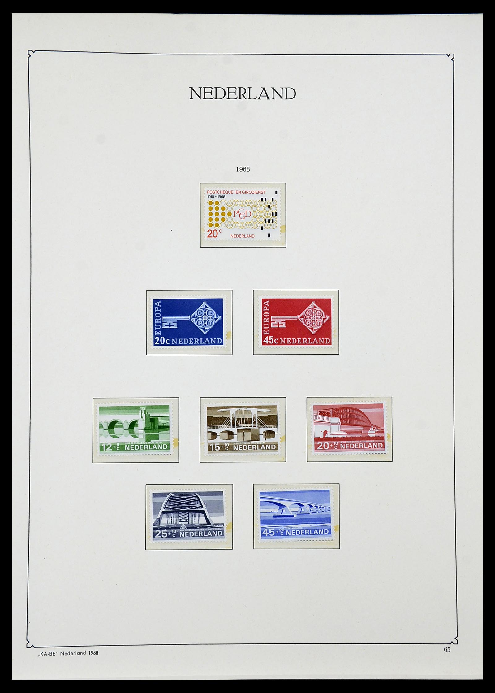 34590 068 - Postzegelverzameling 34590 Nederland 1900-1986.