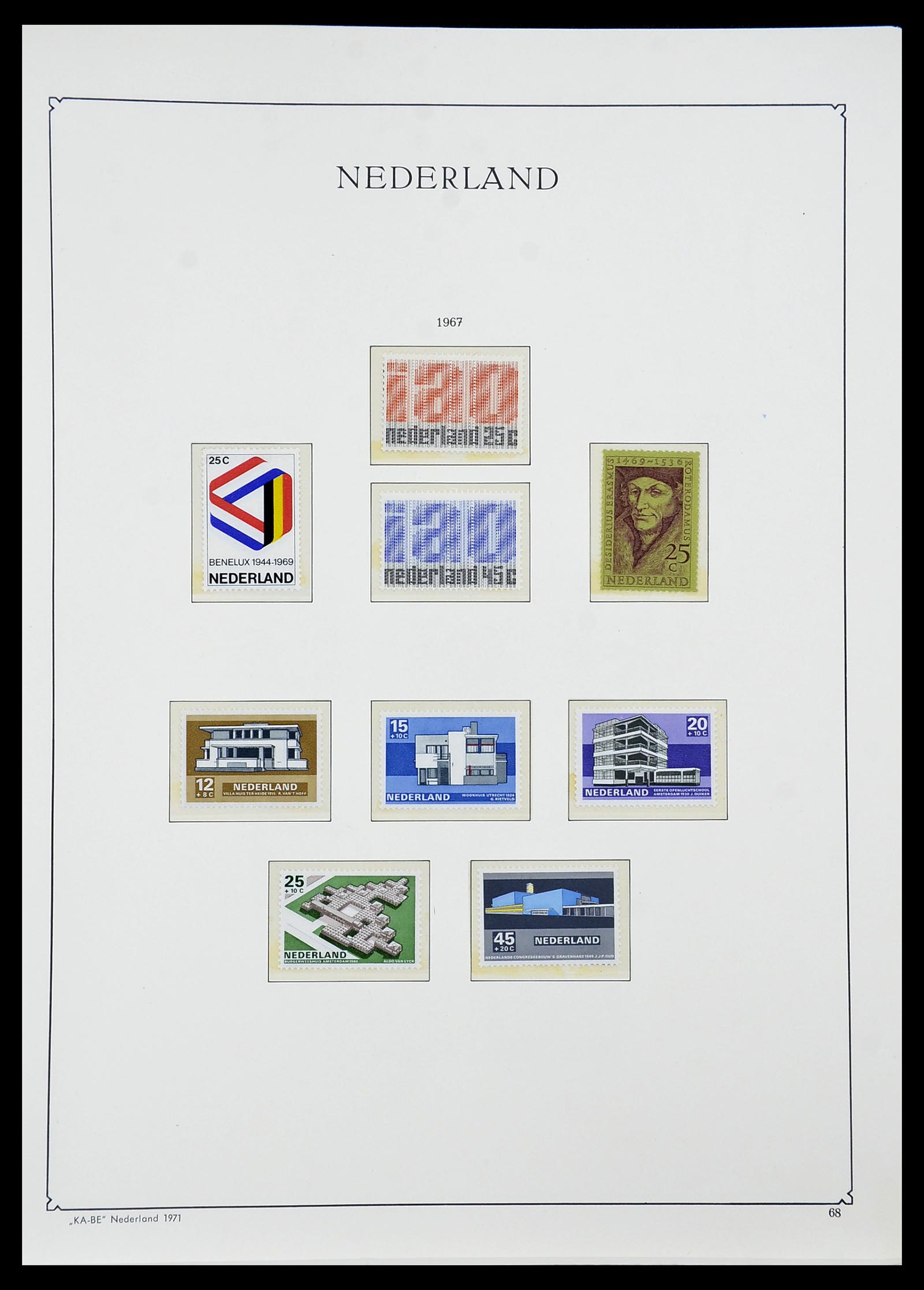34590 071 - Postzegelverzameling 34590 Nederland 1900-1986.