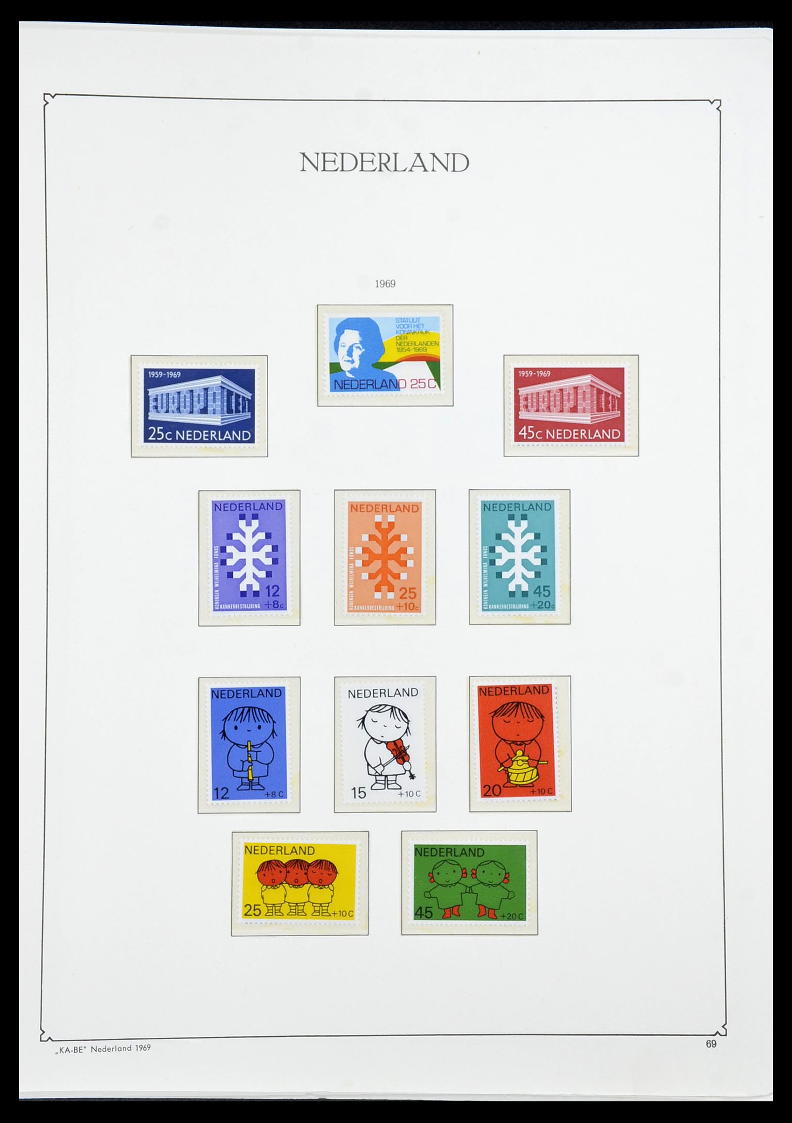 34590 072 - Postzegelverzameling 34590 Nederland 1900-1986.