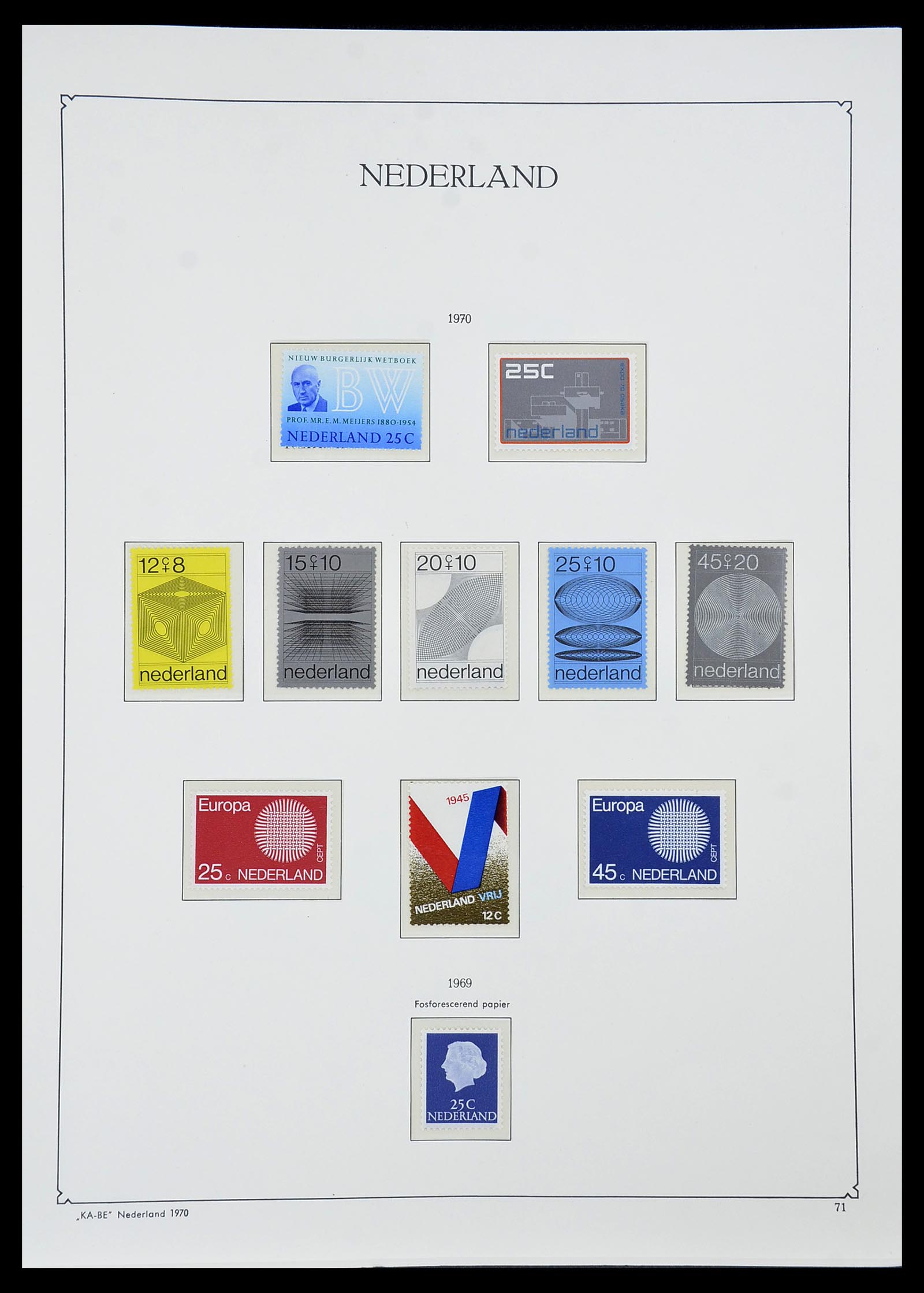 34590 074 - Postzegelverzameling 34590 Nederland 1900-1986.