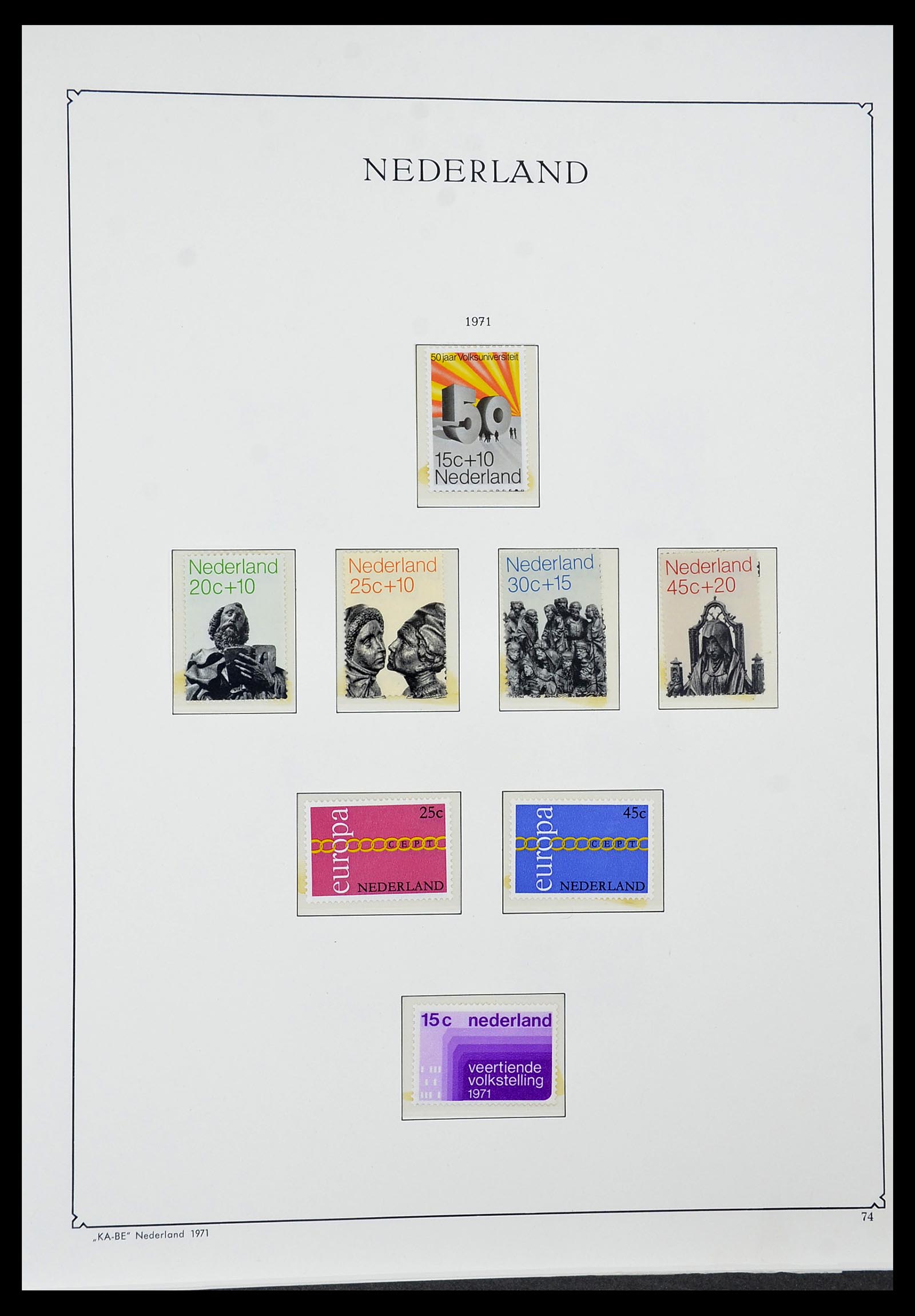 34590 089 - Postzegelverzameling 34590 Nederland 1900-1986.