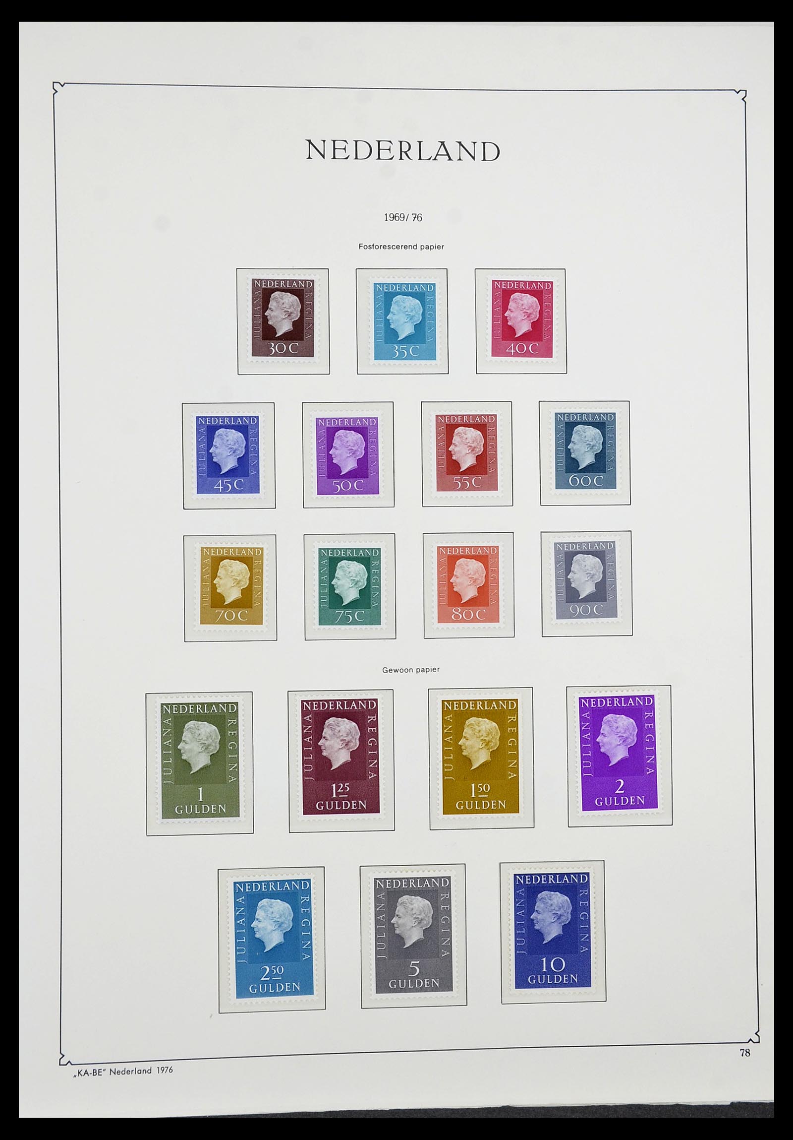 34590 093 - Postzegelverzameling 34590 Nederland 1900-1986.